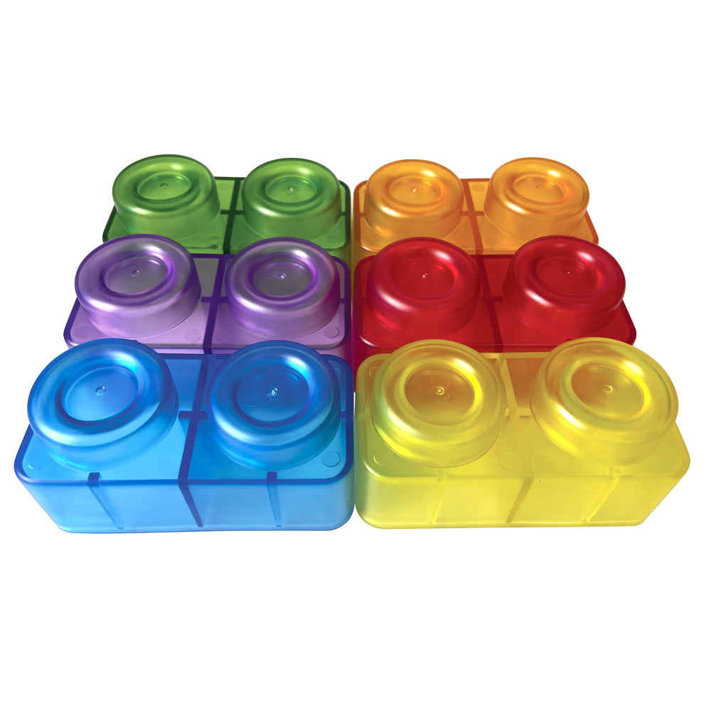Translucent Soft Blocks | 48-Piece Sensory Building Set for Toddlers ...