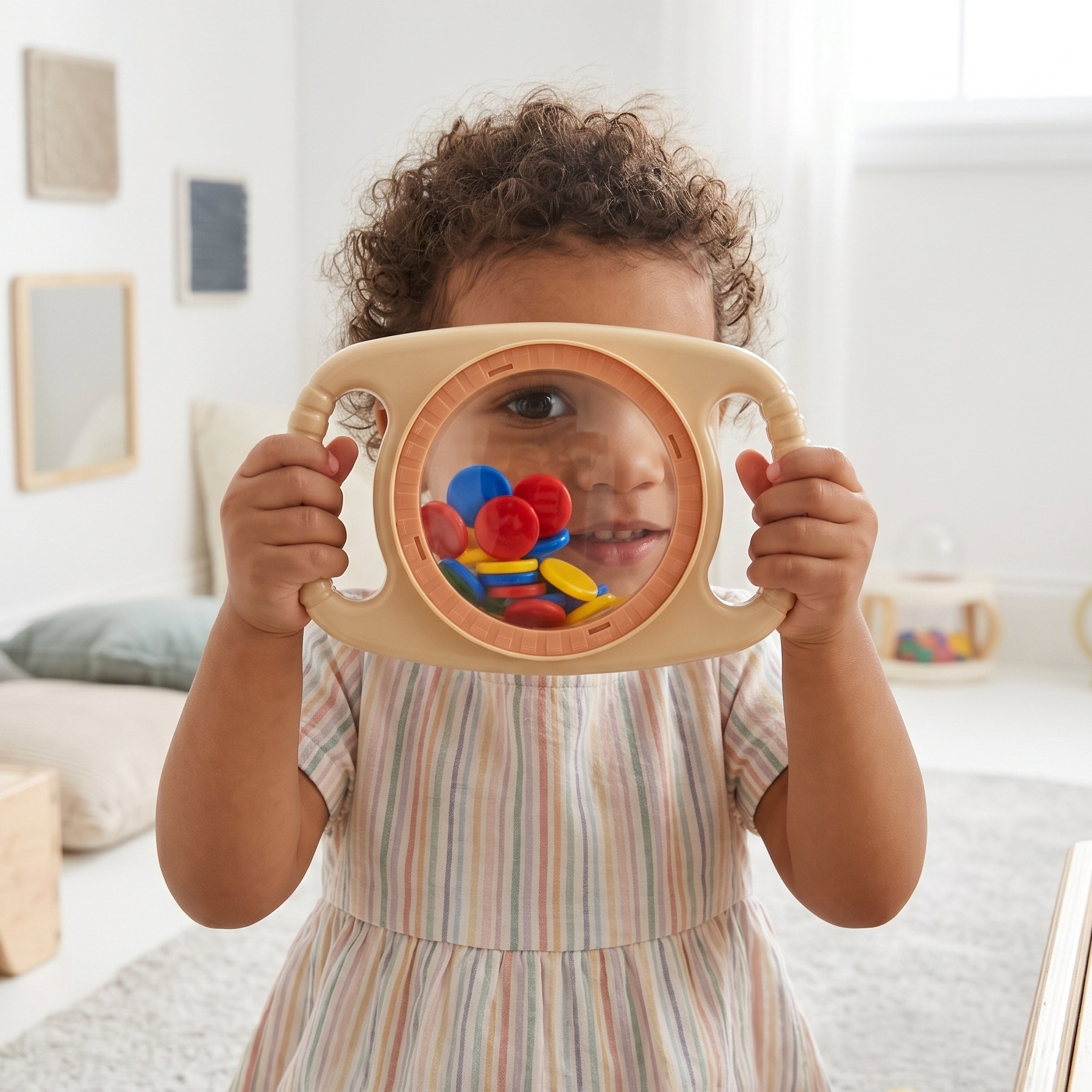 2-Handed Magnifier with Bug Jar | Toddler Science Exploration Tool for Insect Observation