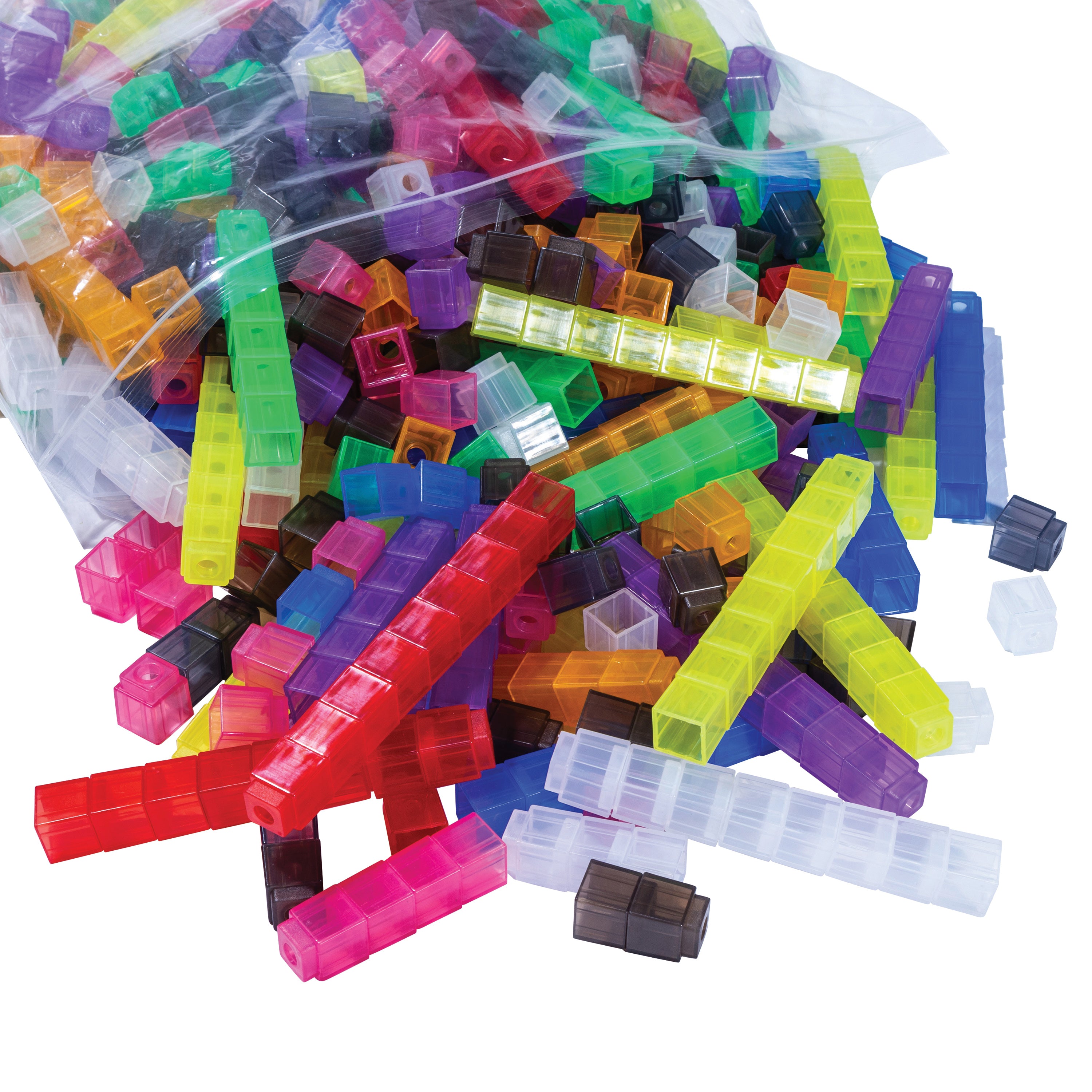Translucent Stacking Counting Cubes Set of 100