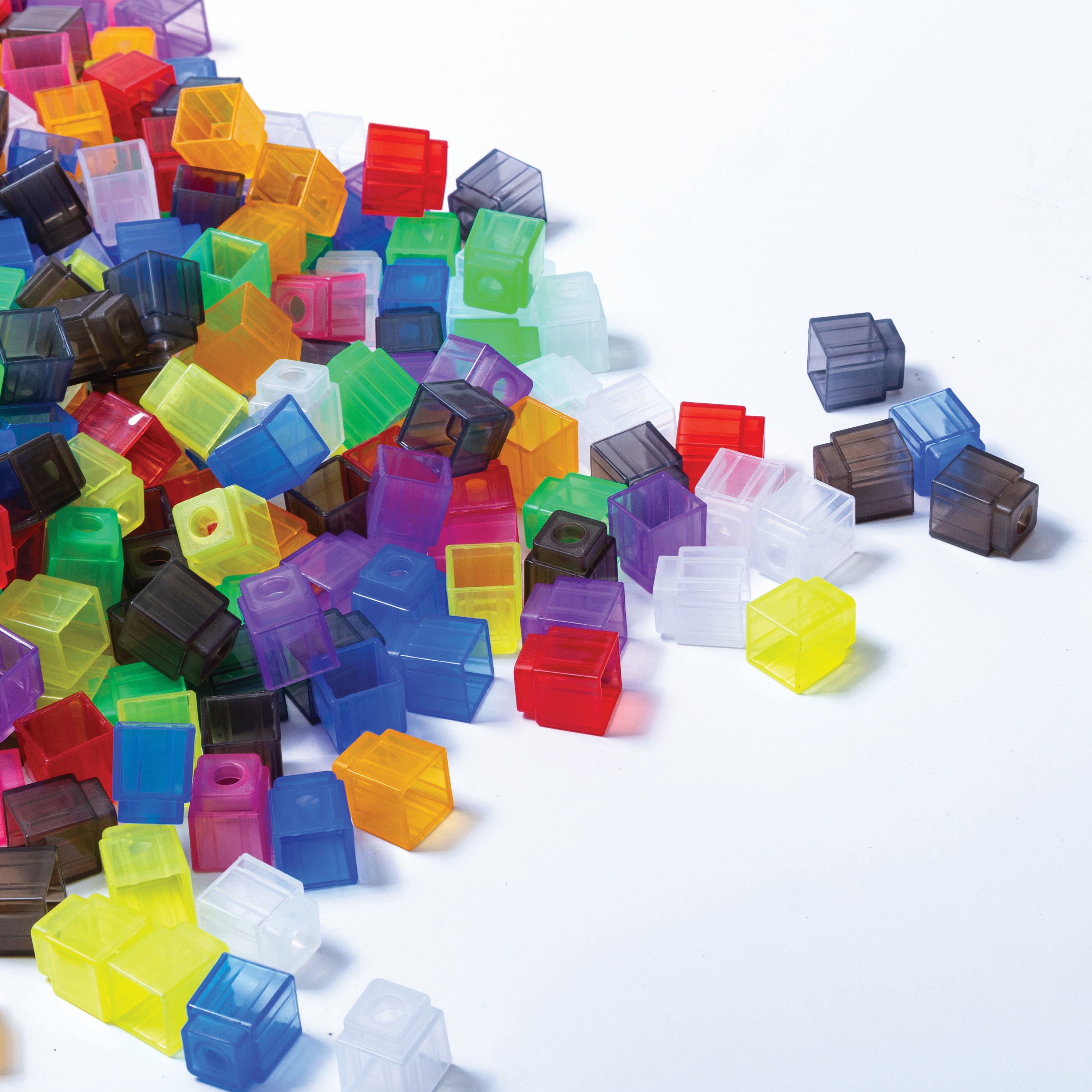 Translucent Stacking Counting Cubes Set of 100