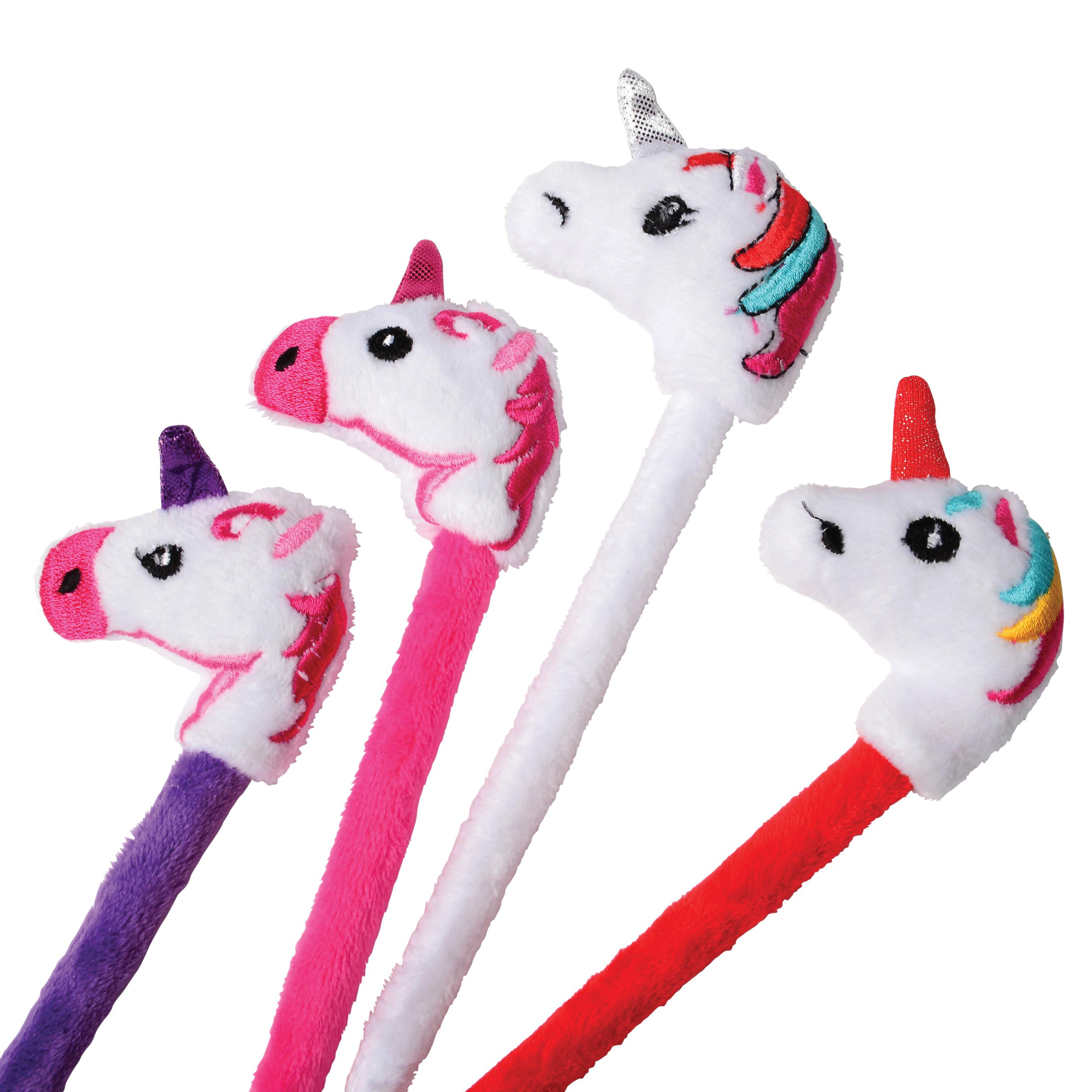 Sensory Soft Plush Unicorn Pen - Set of 12
