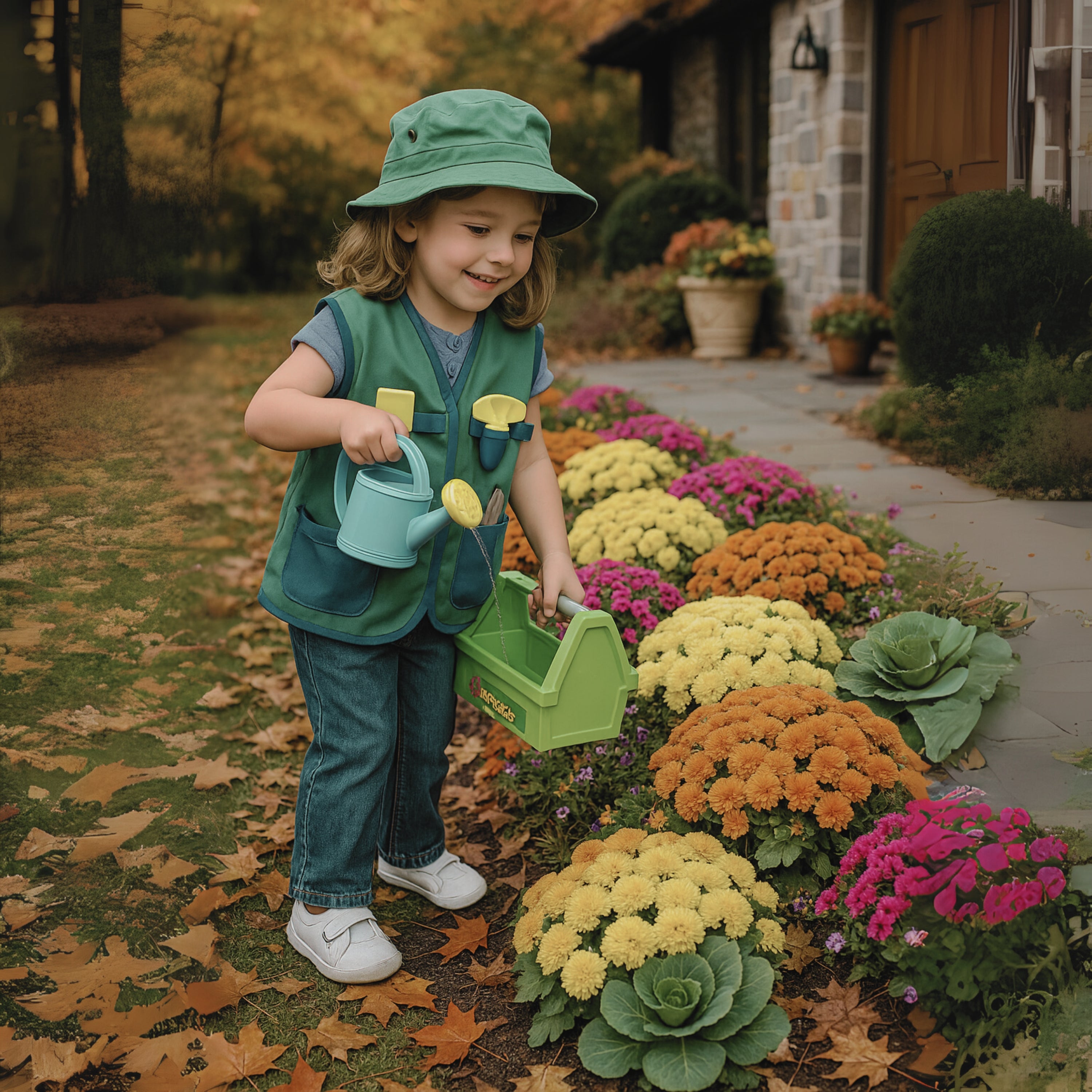 Gardener Career Dress-Up & Tool Set | 19-Piece Pretend Play Outfit for Toddlers
