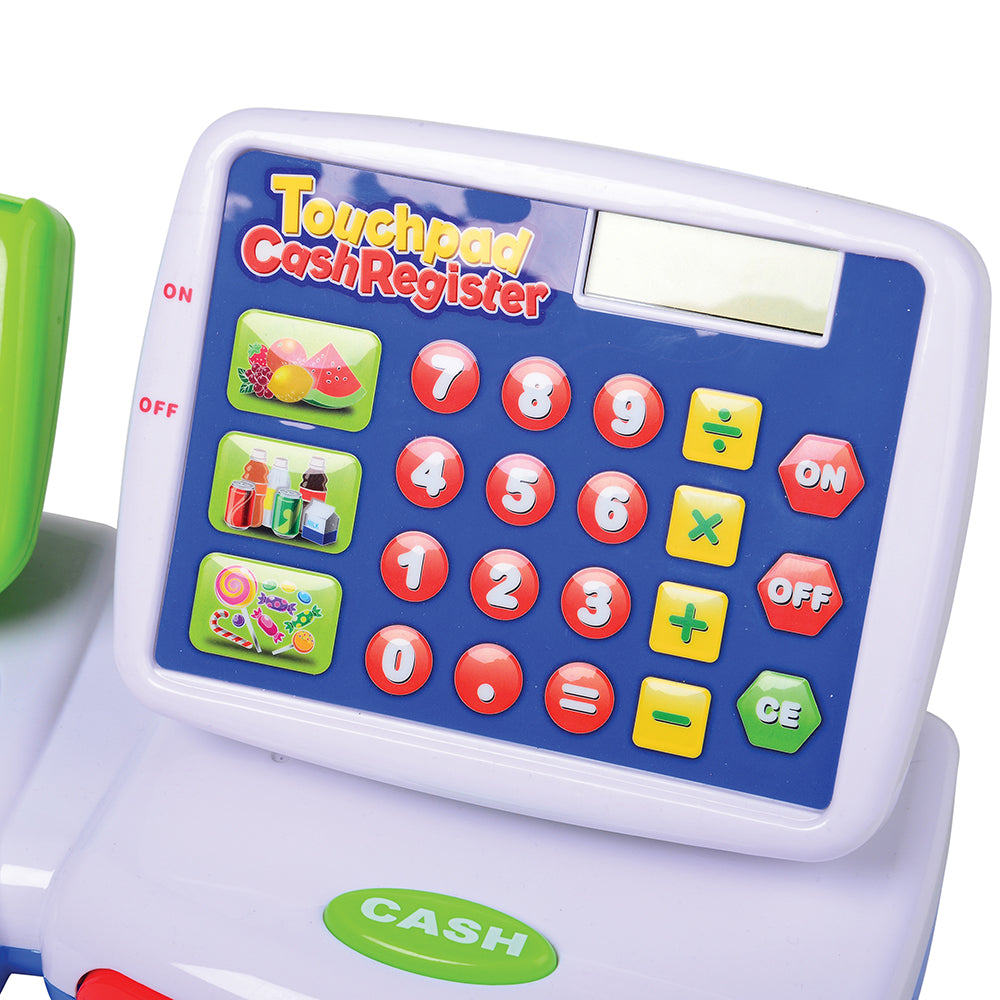 Touchpad Cash Register | Interactive Playset with Calculator & Accessories