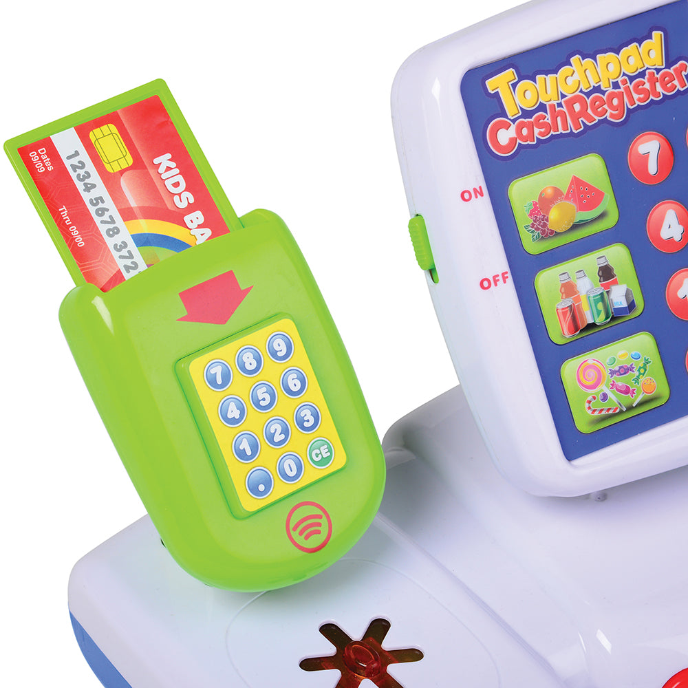 Touchpad Cash Register | Interactive Playset with Calculator & Accessories