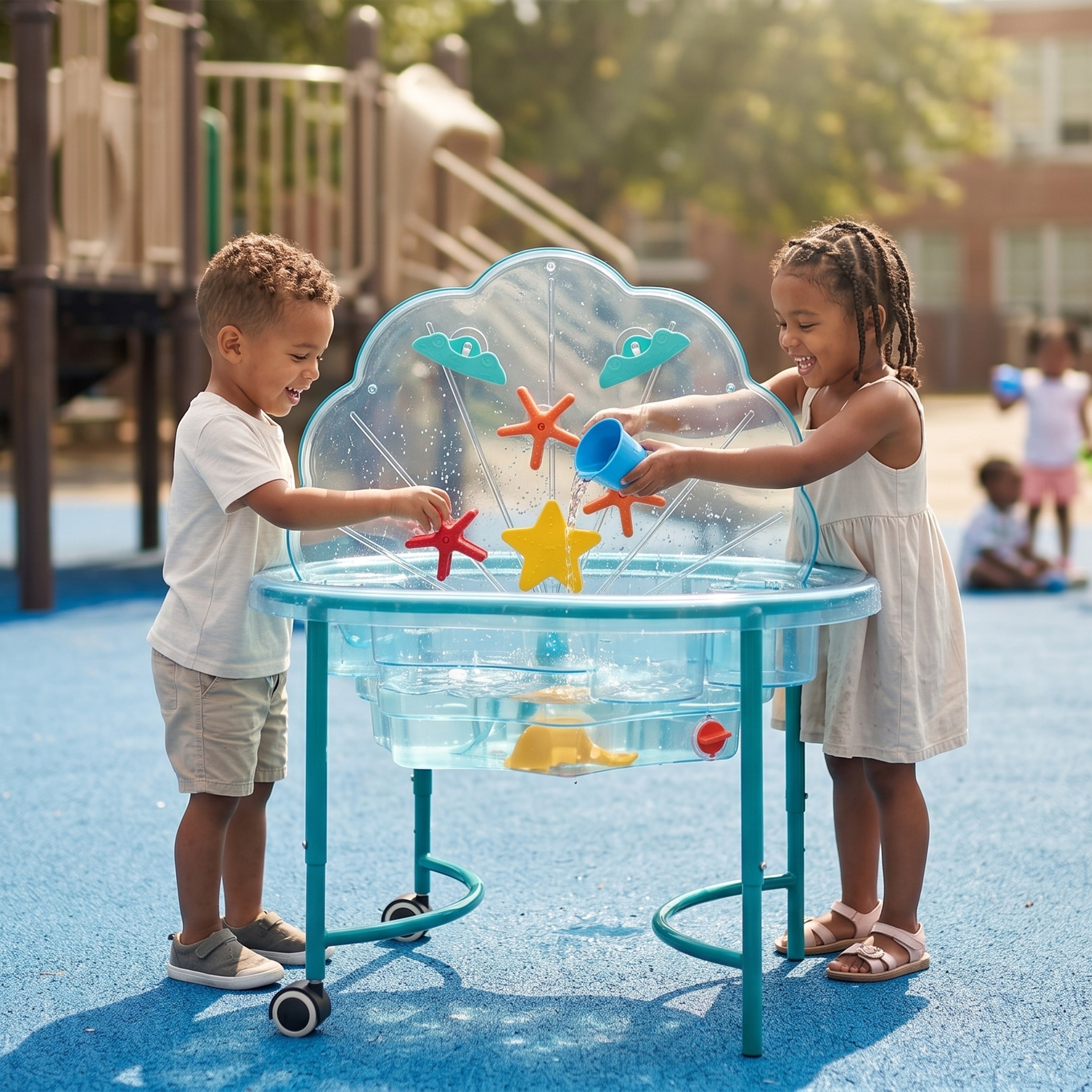 Clam-Shaped Sand & Water Sensory Table | Early Childhood Sensory & STEM Learning Station