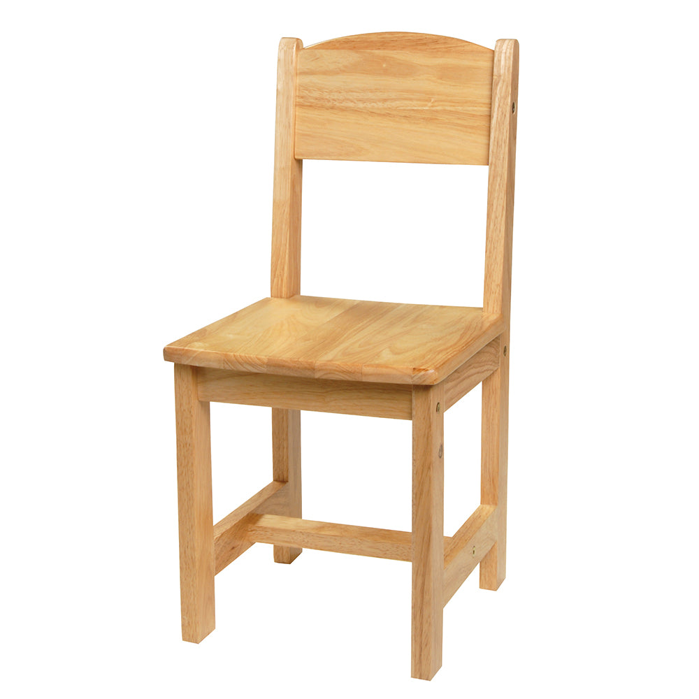 Solid Hardwood Chair | 12" Seat Height, Durable & Safe Classroom Seating