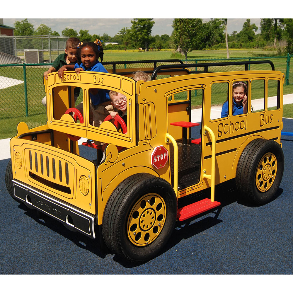 School Bus Adventure Freestanding Playground Fun for Ages 25 Years