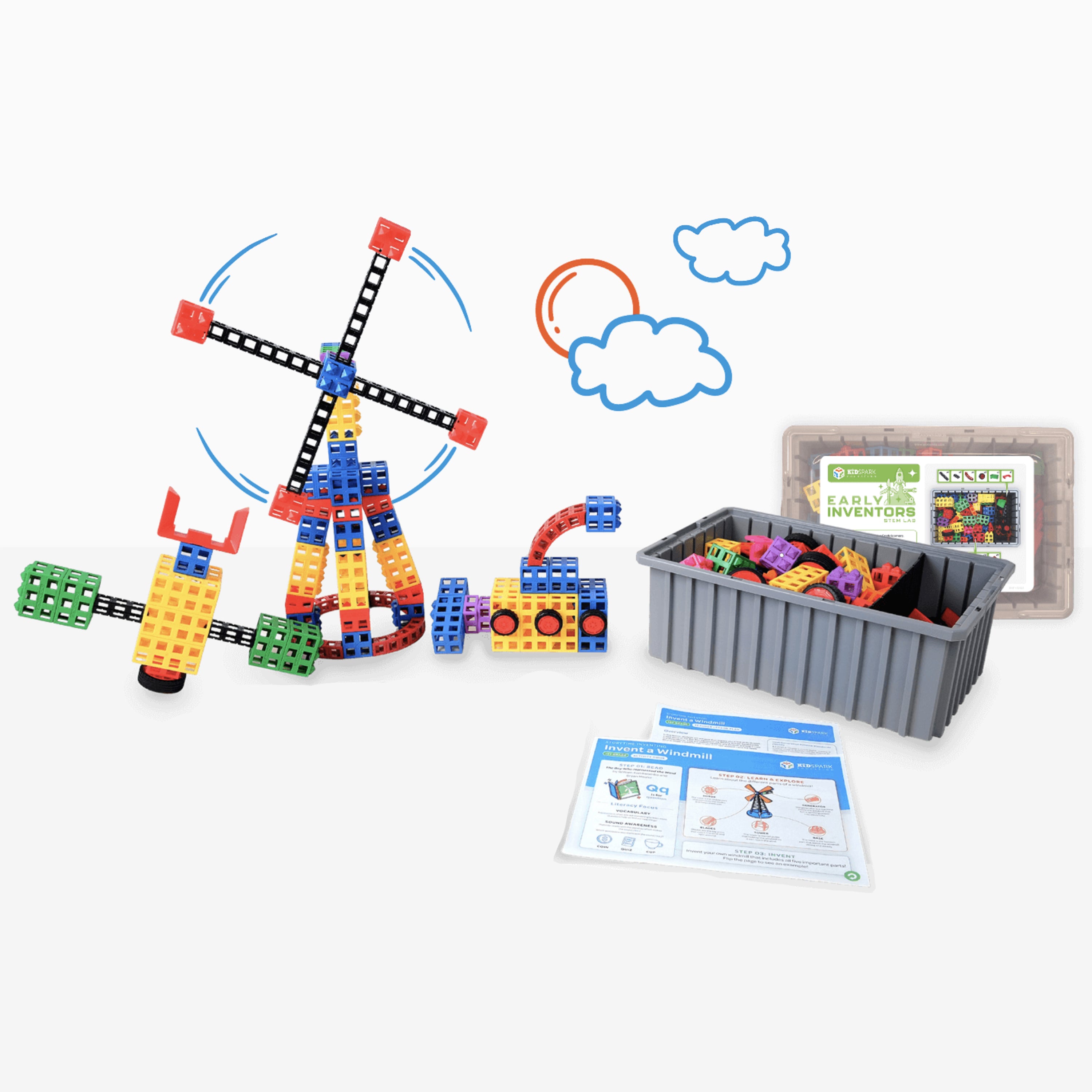 1-2 Student STEM & Literacy Program Package | PreK-1 | Kid Spark Education