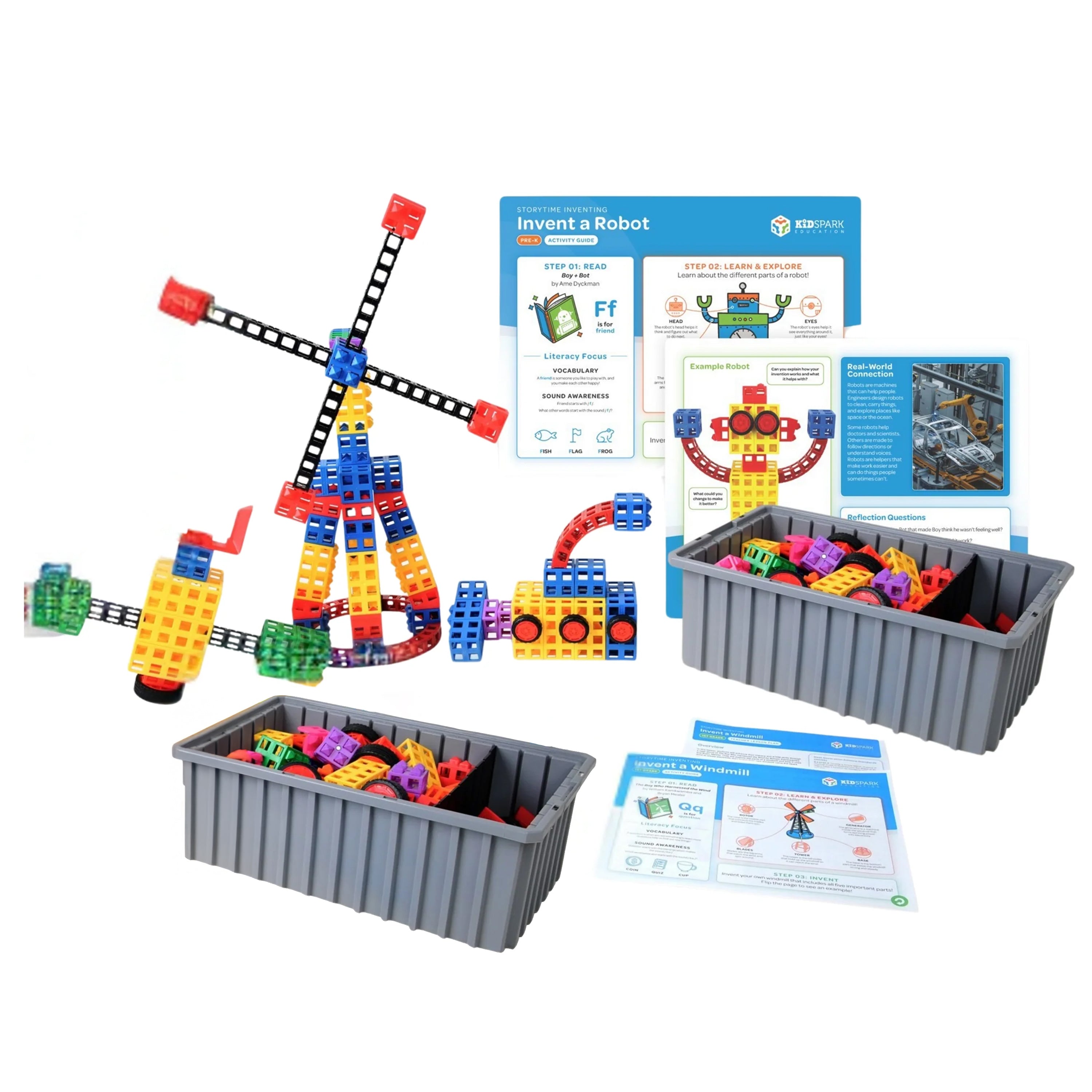 4-Student STEM & Literacy Program Package| PreK-1 | Kid Spark Education