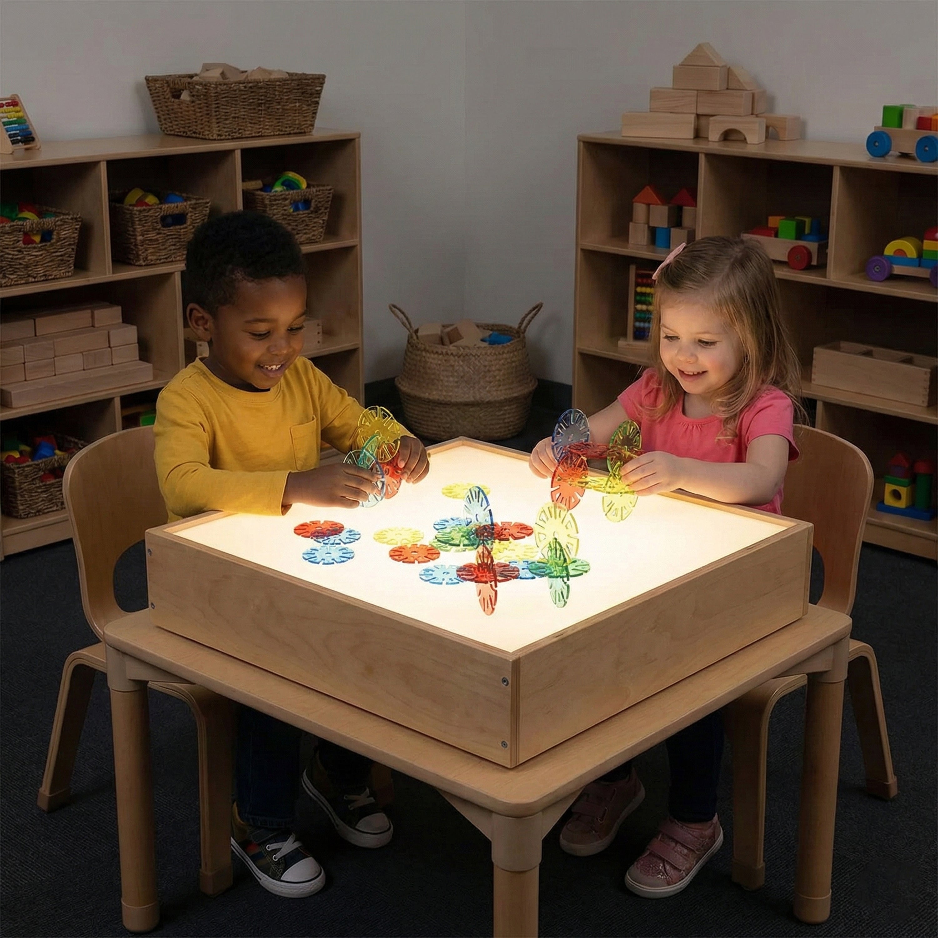 Wooden Tabletop LED Light Box