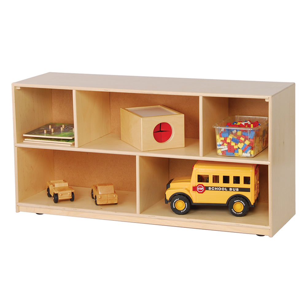 Birch Mobile Storage Unit with 5 Compartments | 24" H.