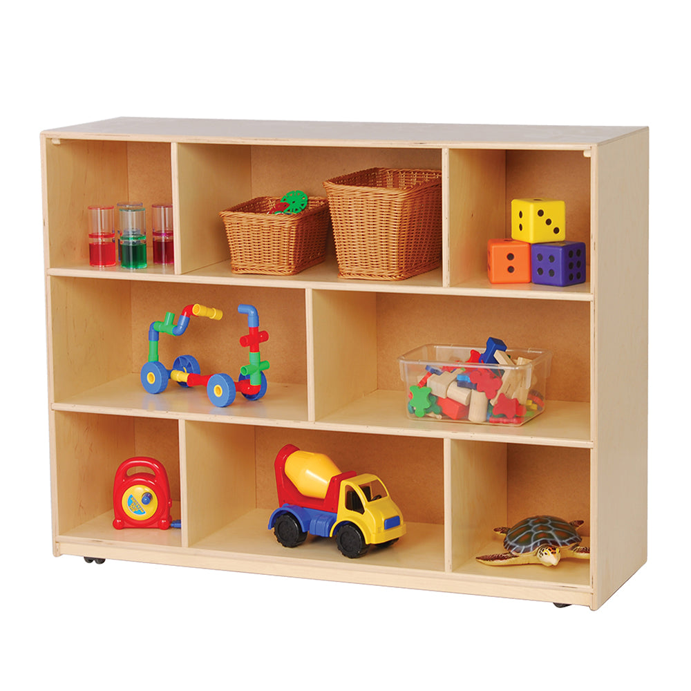 Birch Mobile Storage Unit with 5 Compartments | 36" H.