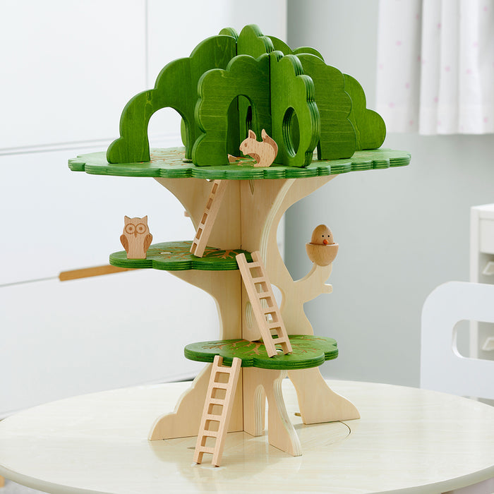 Woodland Trail Treehouse | 15-Piece Birch Play Set for Creative ...