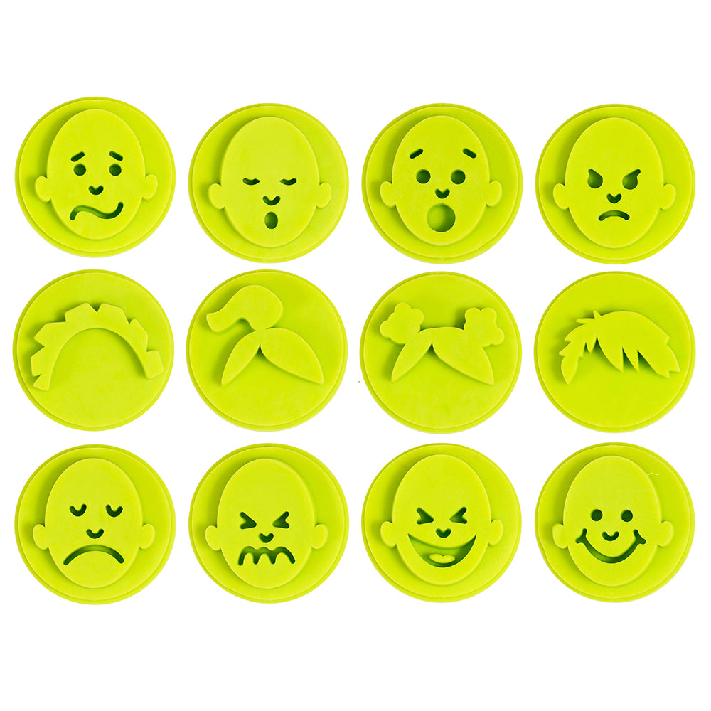 Easy Grip Stampers with Facial Expression and Emotions