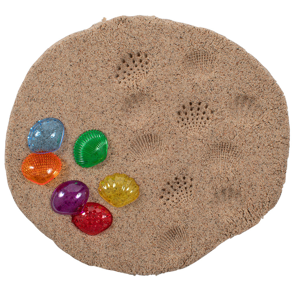 Sand Impressions with Translucent Tactile Shells