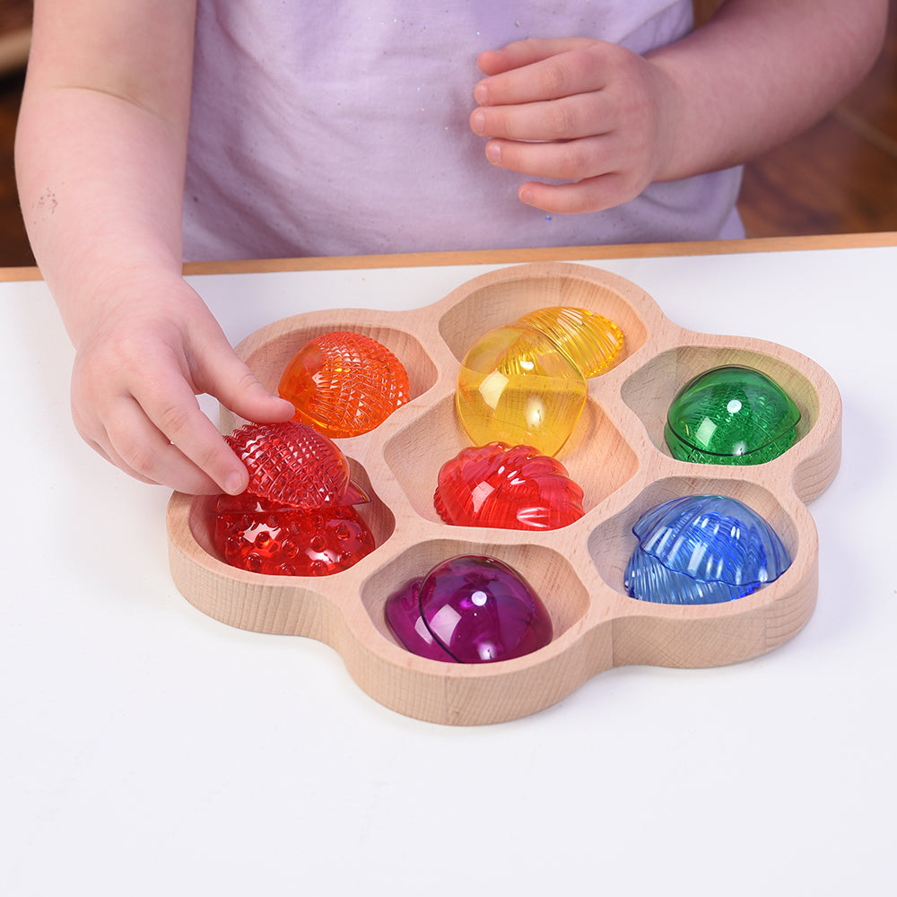 Color Sorting & Classifying with Translucent Tactile Shells