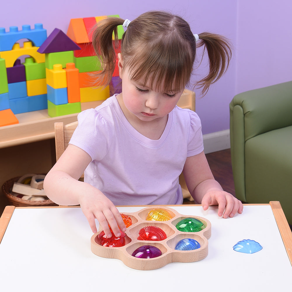 Color Sorting & Classifying with Translucent Tactile Shells