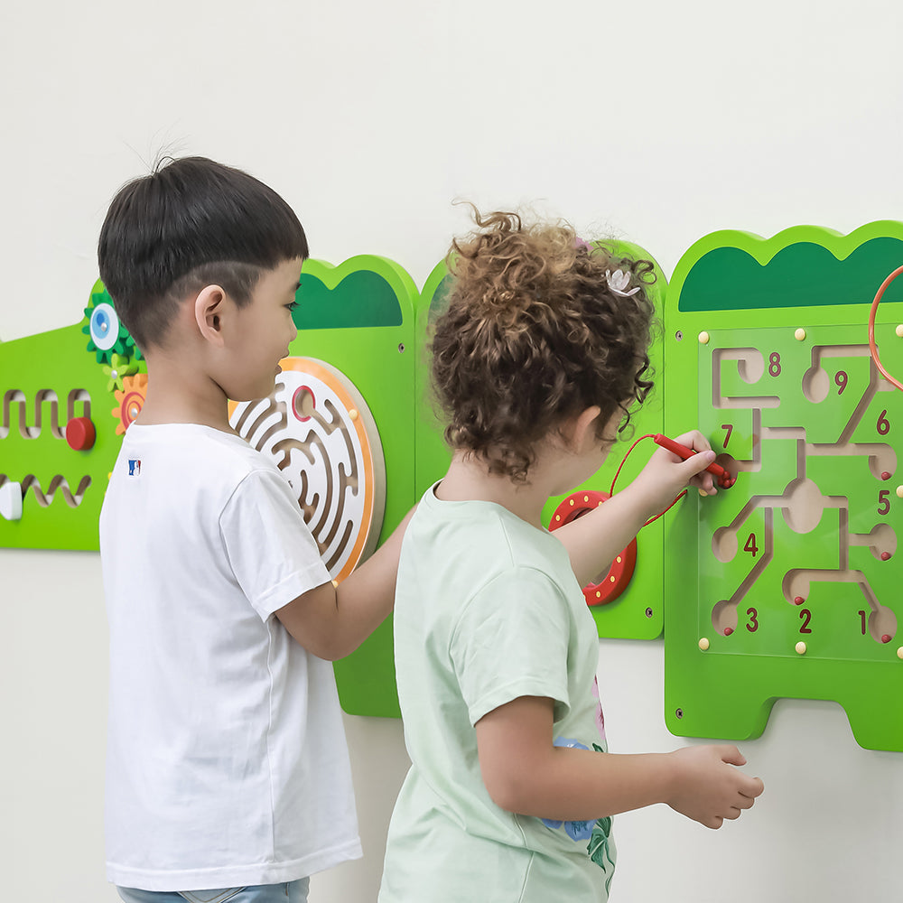 Magnetic Maze on Wall Panel