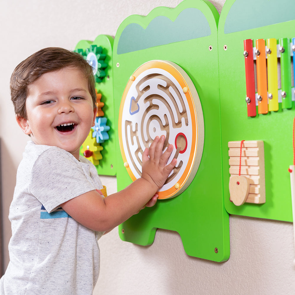 Engaging with Maze Puzzles on Wall Panel