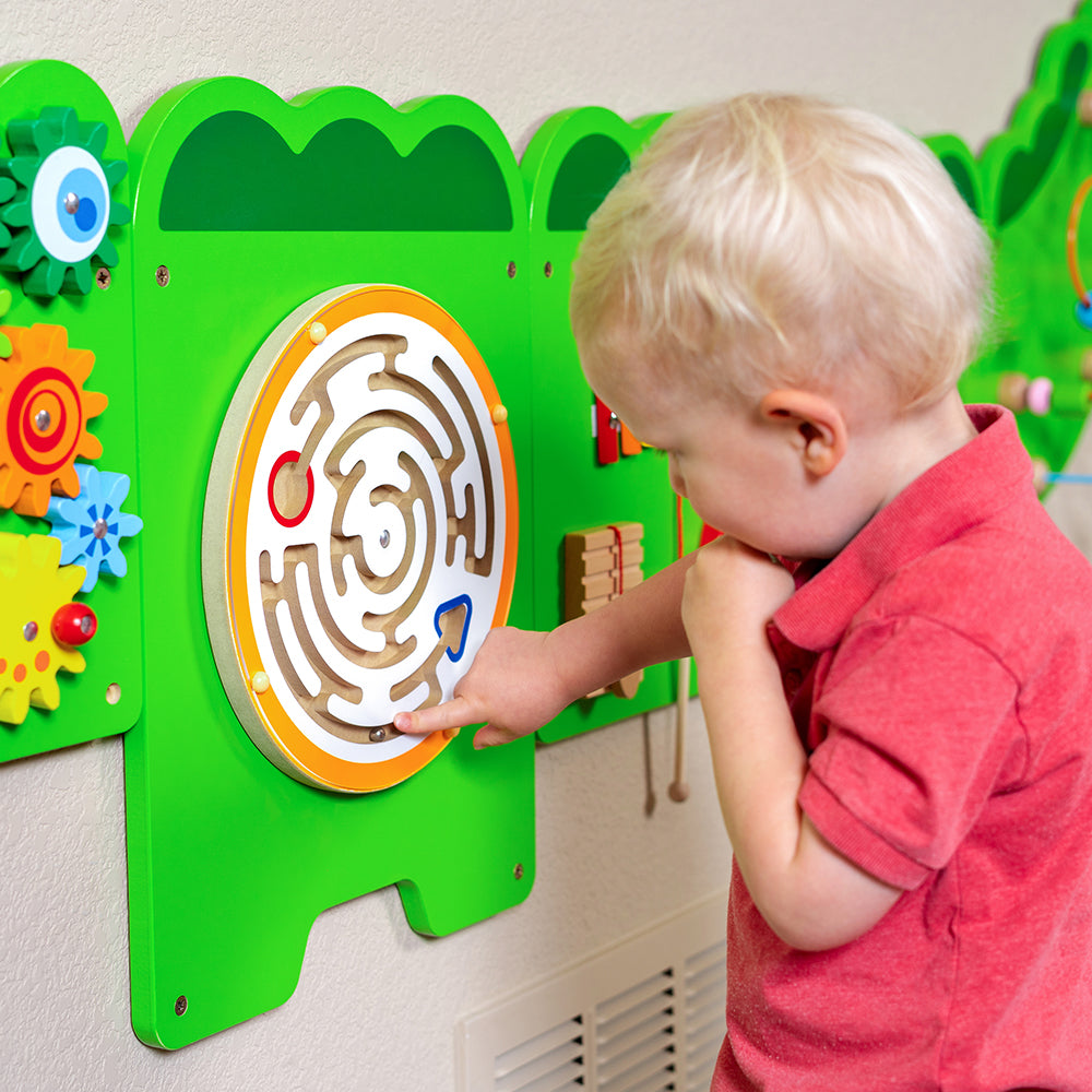 Tracing the Maze on Interactive Wall Panel