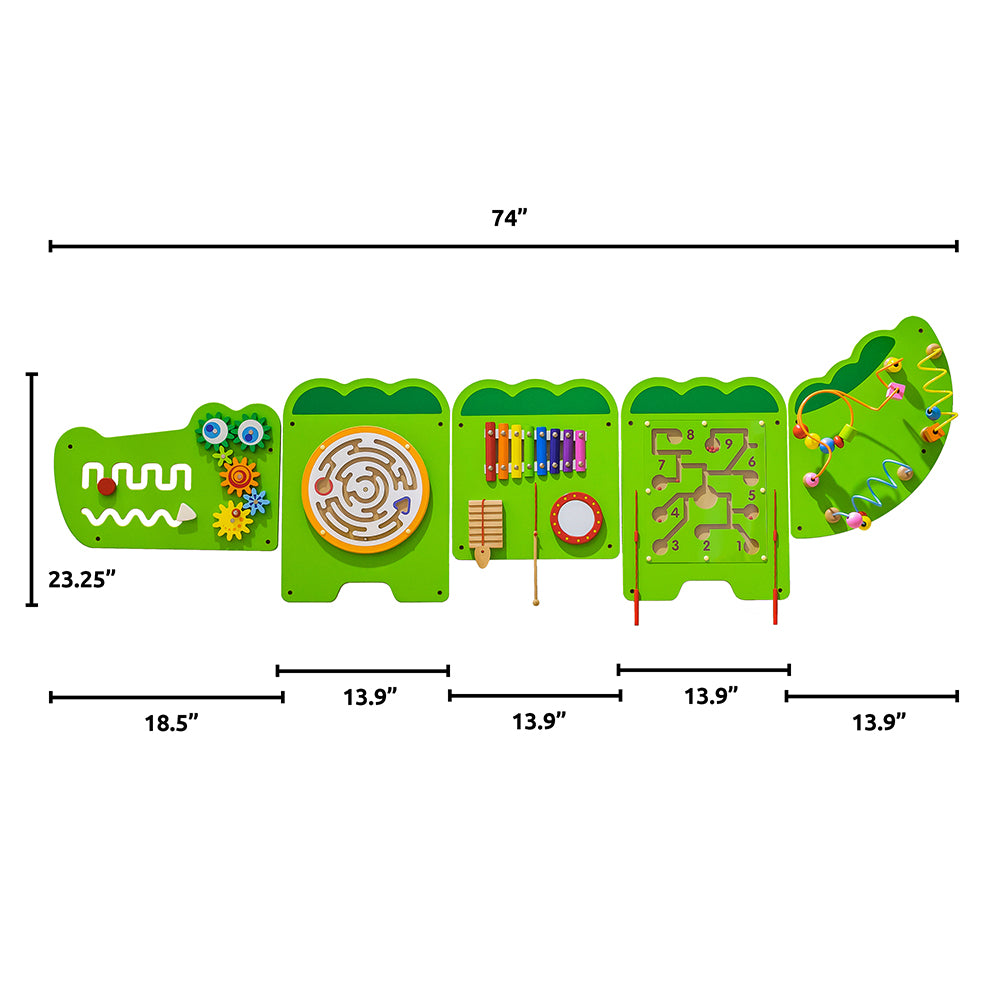 Measurements of Crocodile Activity Wall Panel