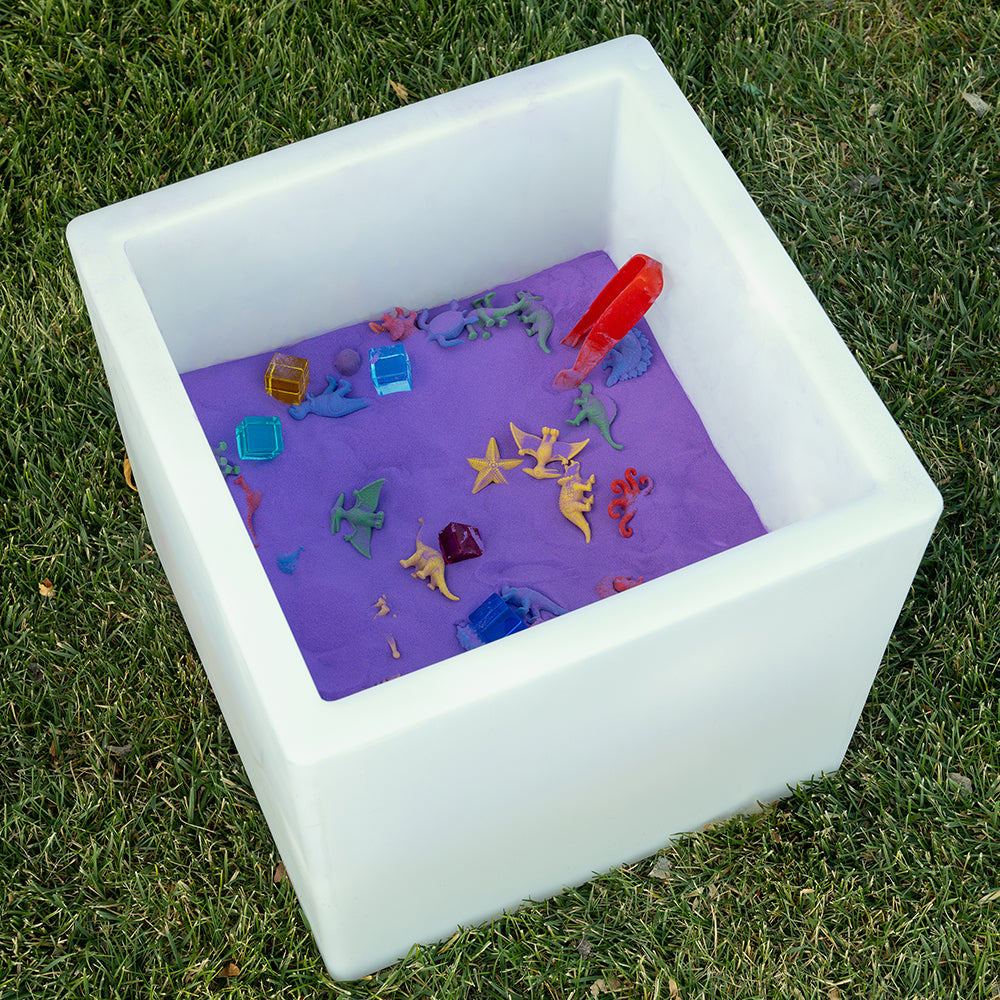 Sensory Sand Play with Sensory Mood Play Cube