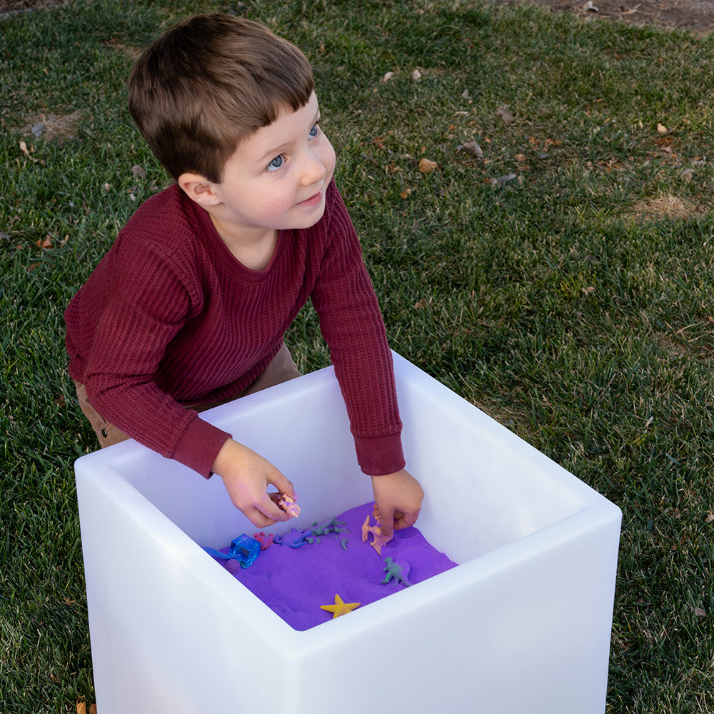 Using Light Cube for Sensory Play