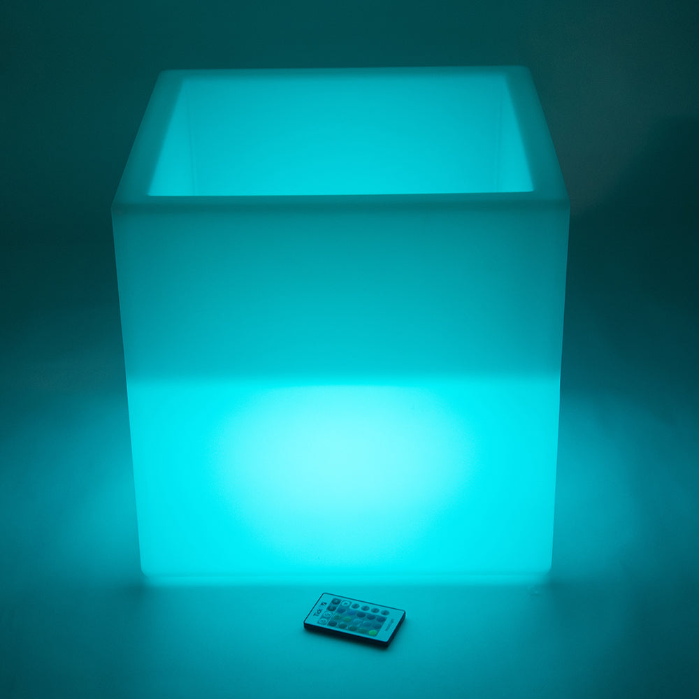 Sensory Mood Play Cube with Turquoise Light