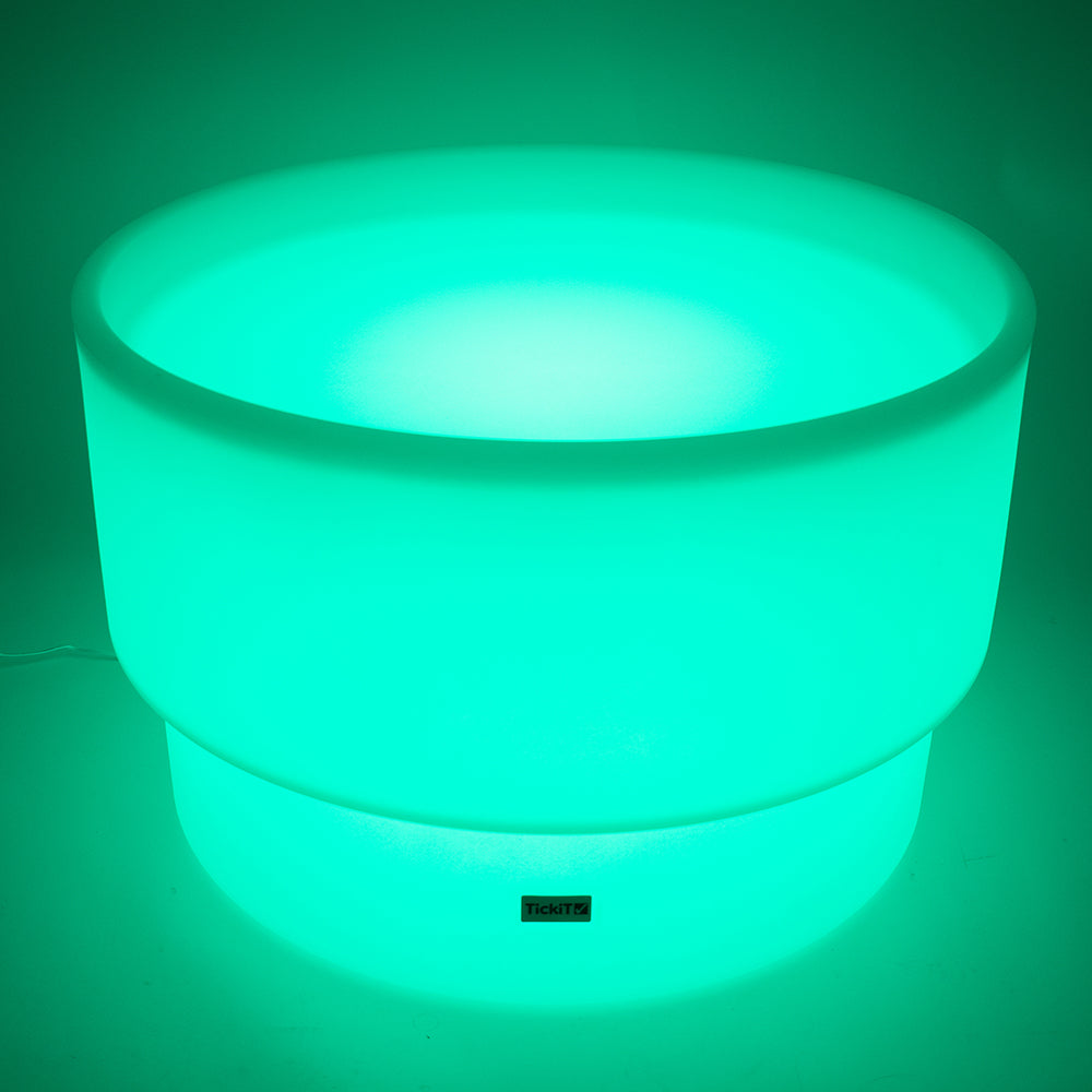 Sensory Mood Discovery Table Showcasing Blue-Green Light