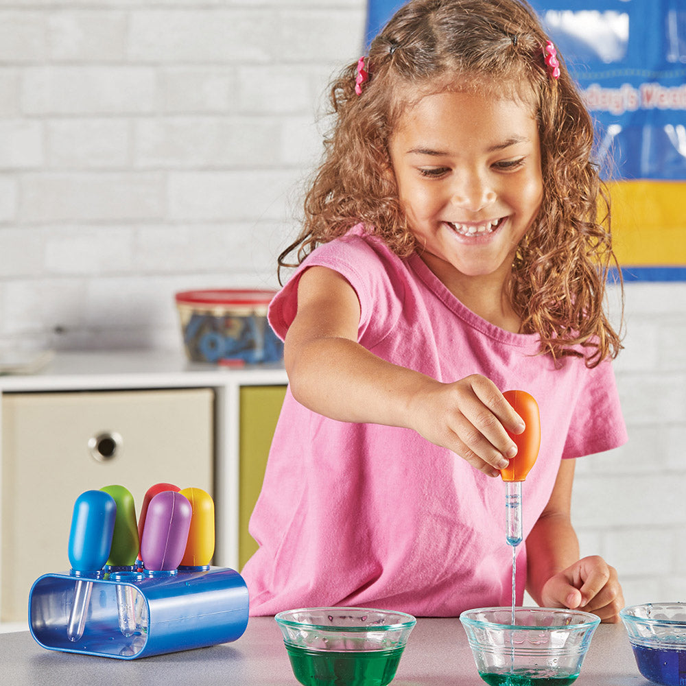 Primary Science Jumbo Eyedroppers with Stand