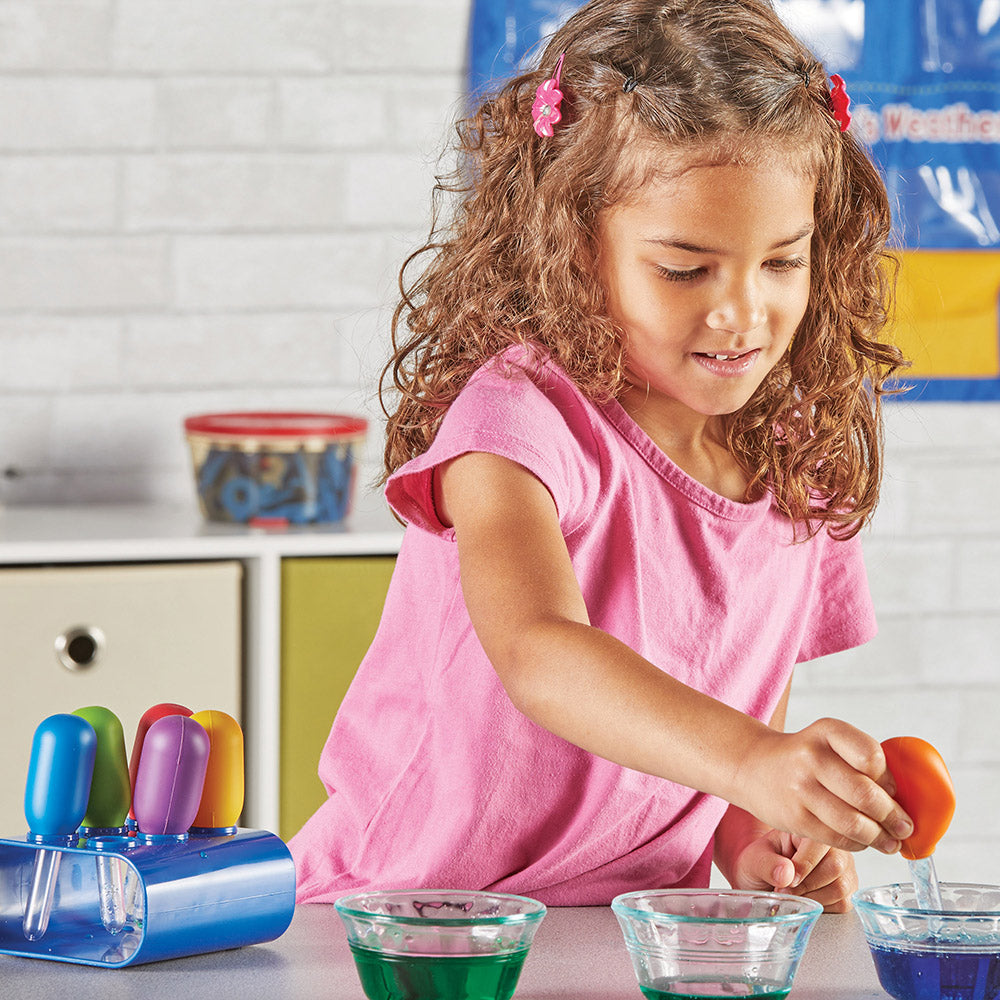 Primary Science Jumbo Eyedroppers with Stand