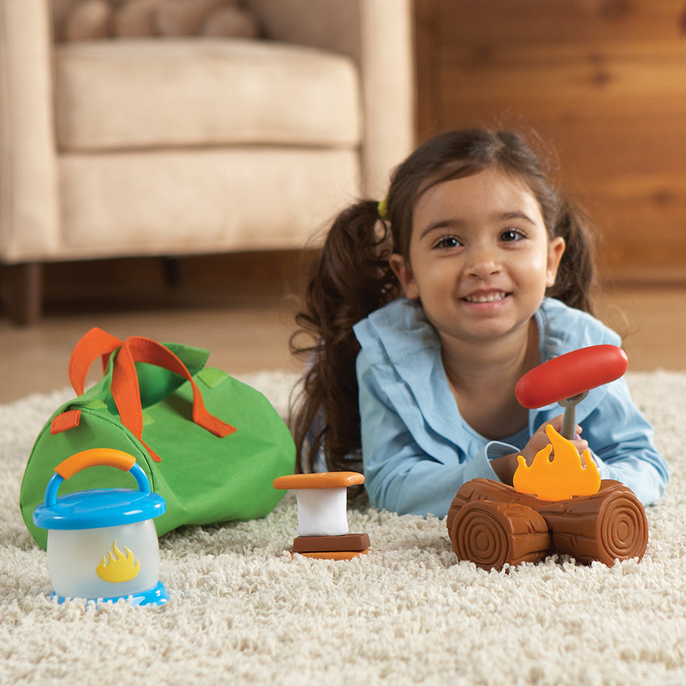 Kid Exploring Pretend Playtime with Sprouts® Camp Out!