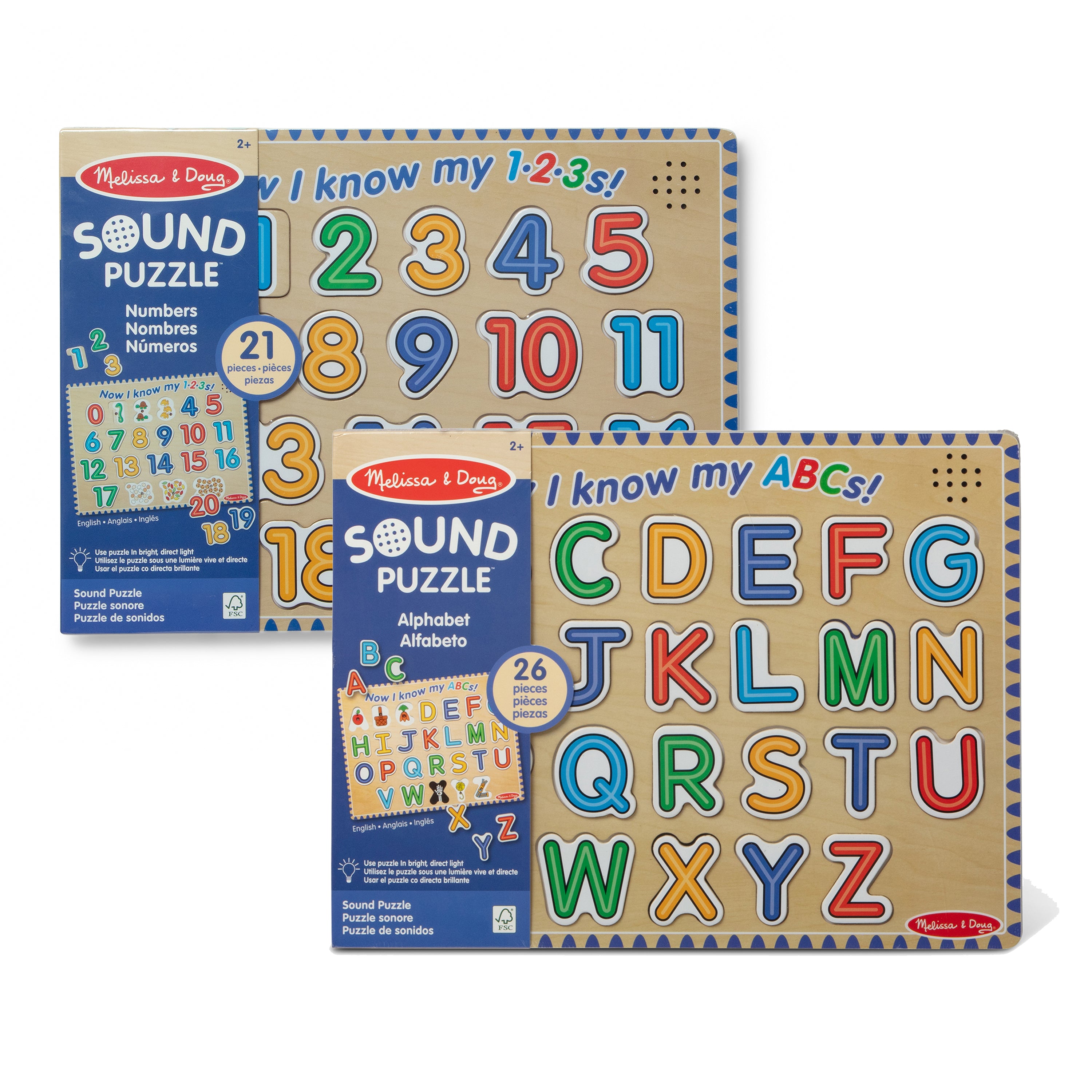 Alphabet & Numbers Sound Puzzles