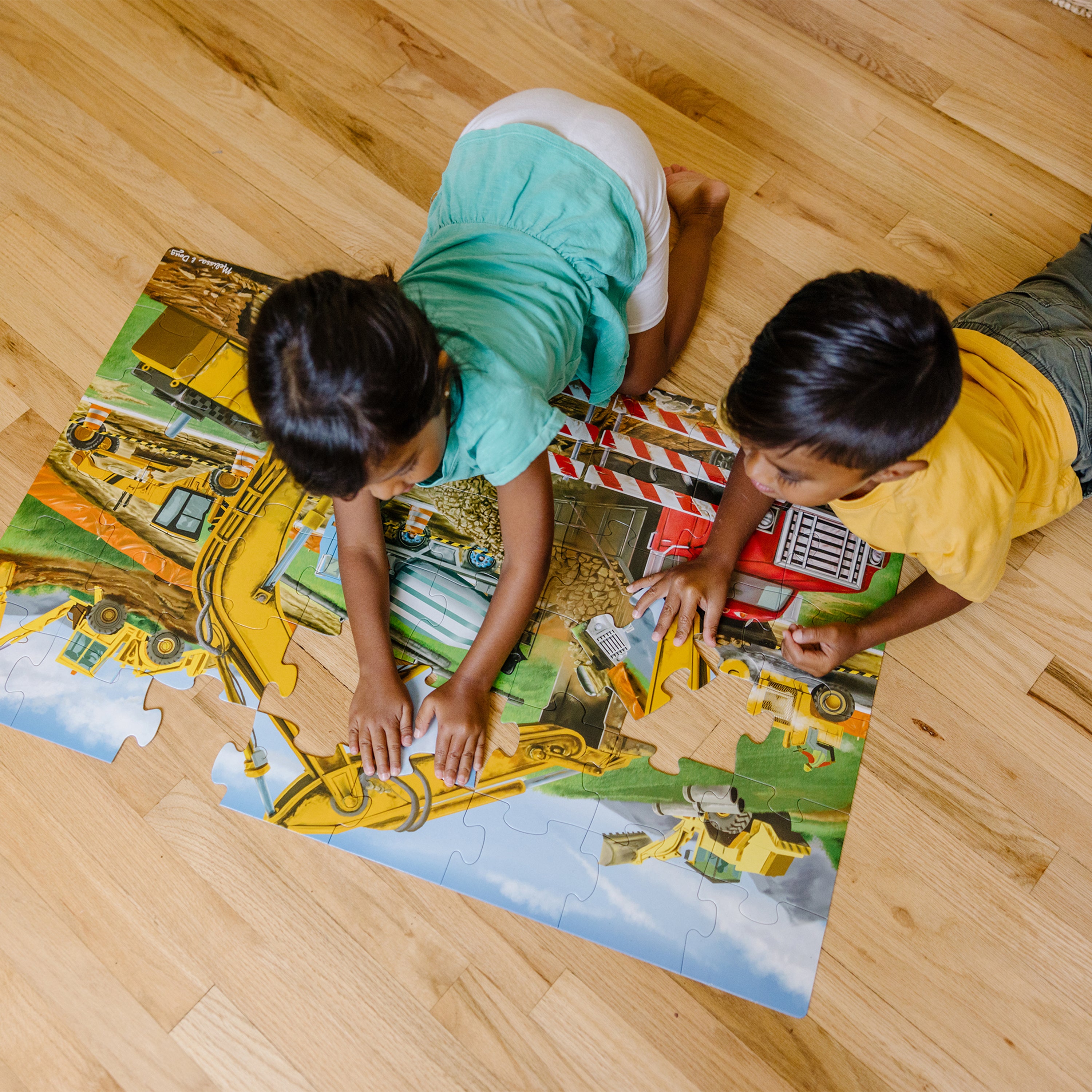 Melissa & Doug® Building Site Floor Puzzle - 49 PC