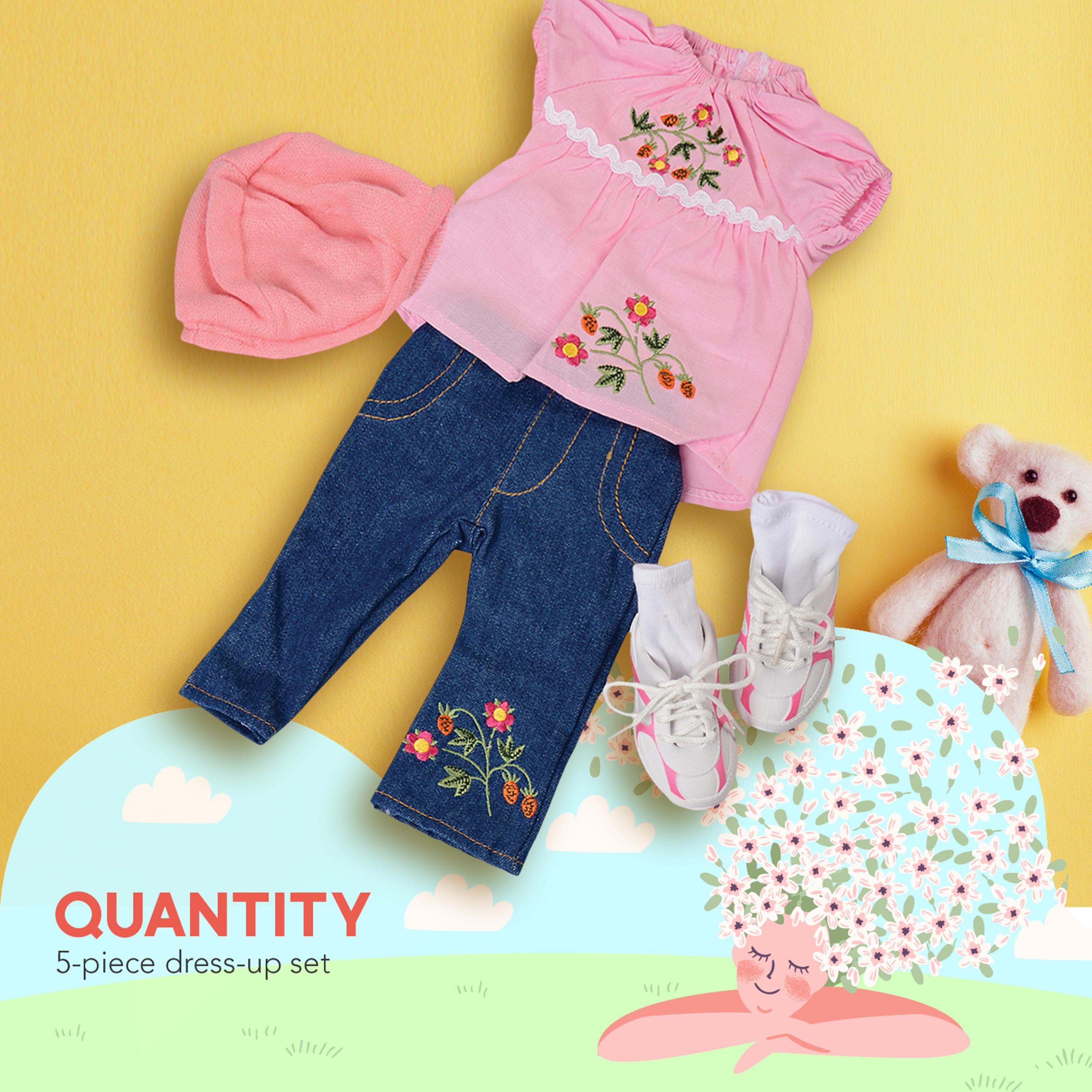 Realistic Doll Clothing Set for 16"–18" Dolls - Jeans, Hat & Shoes