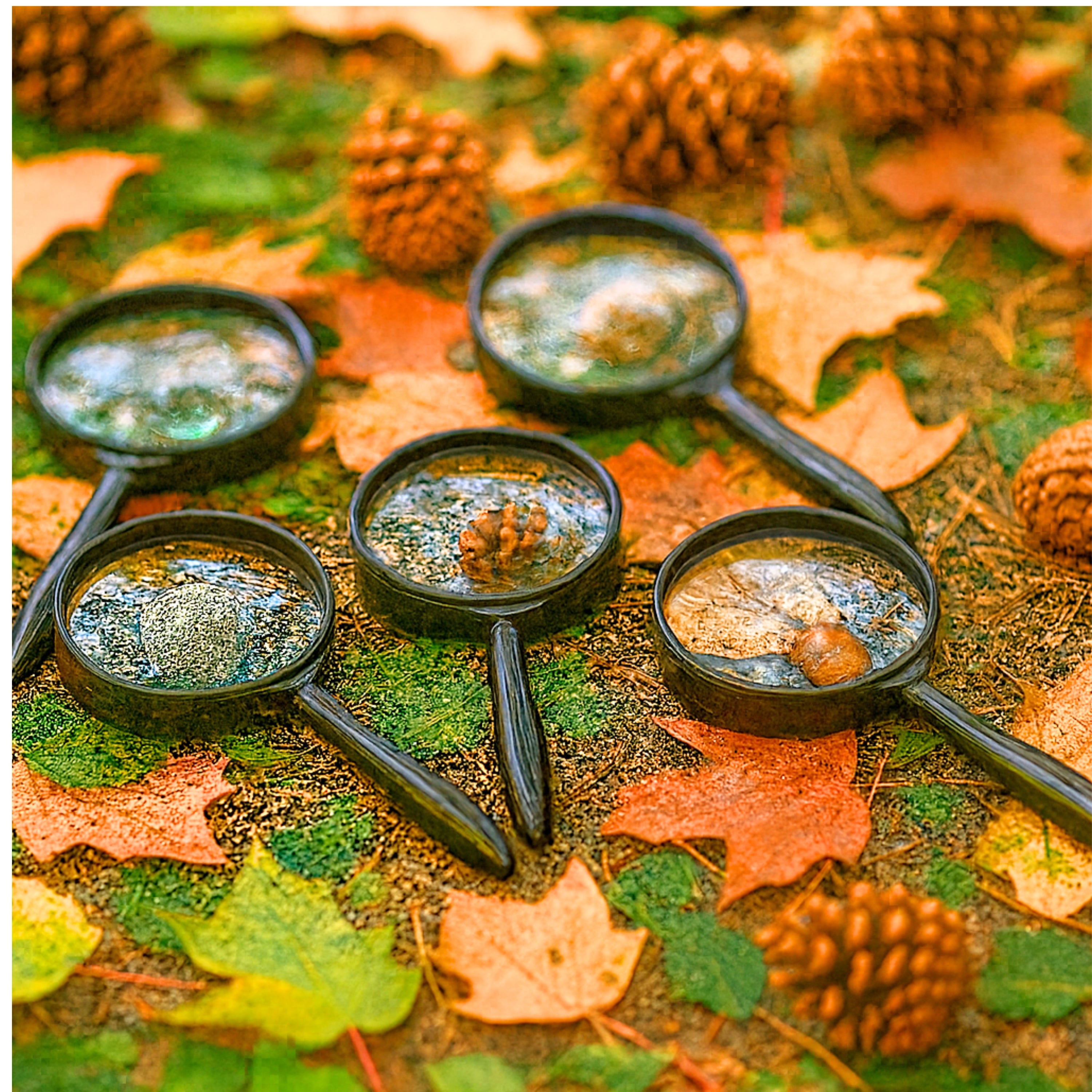 Unbreakable Bifocal Magnifying Glasses | Set of 6 with 2x/4x Zoom Lenses