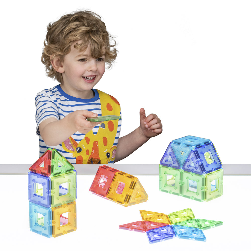 Building Fun with Translucent KinderMag Set