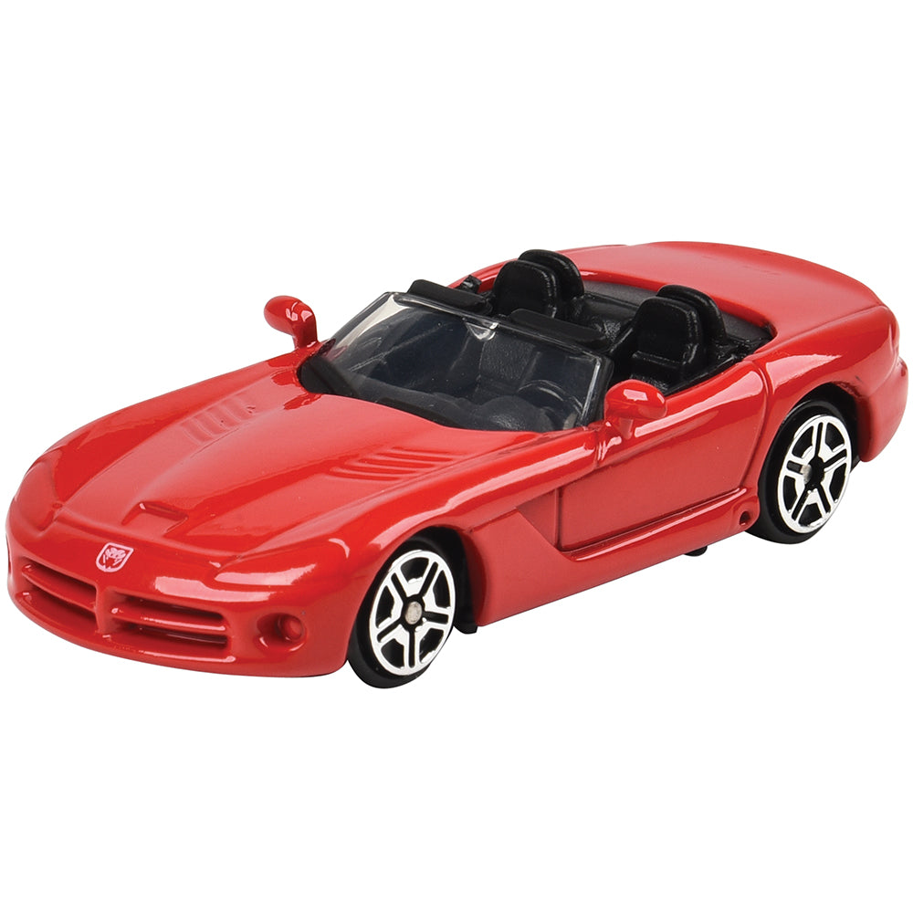 Front View of Red Die-Cast Car