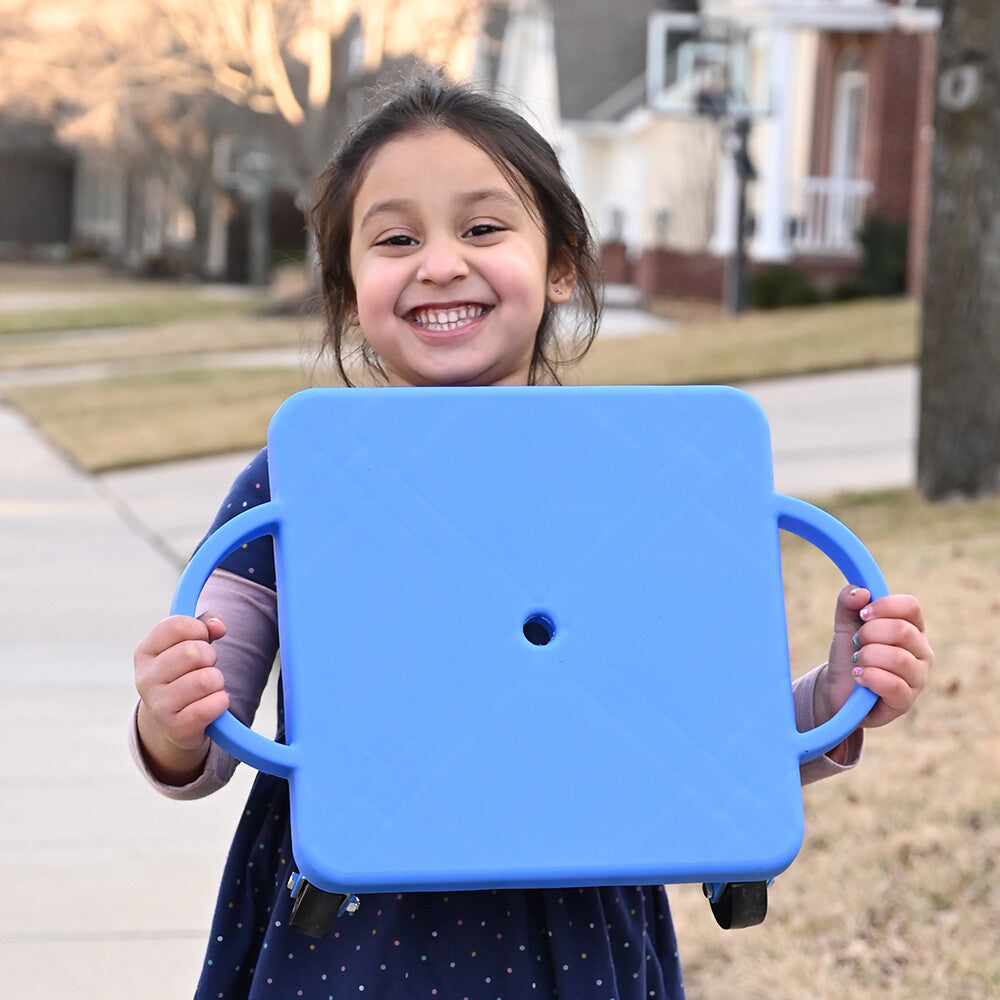 Blue Scooter Board With Handles