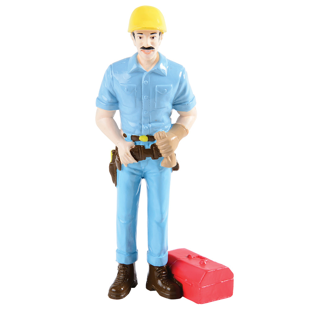 Vinyl Construction Worker Toy Figure