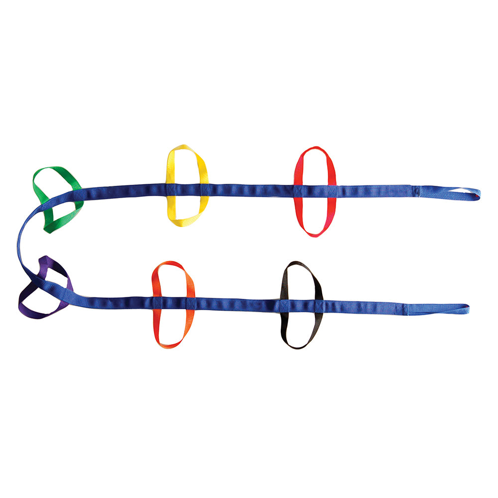 Walking Rope with 12 Easy-Grasp, Differently-Colored Handles