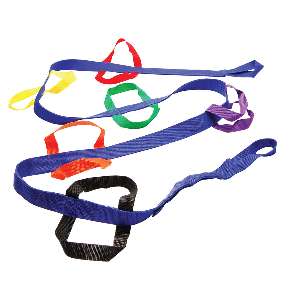 Walking Rope with 12 Easy-Grasp, Differently-Colored Handles