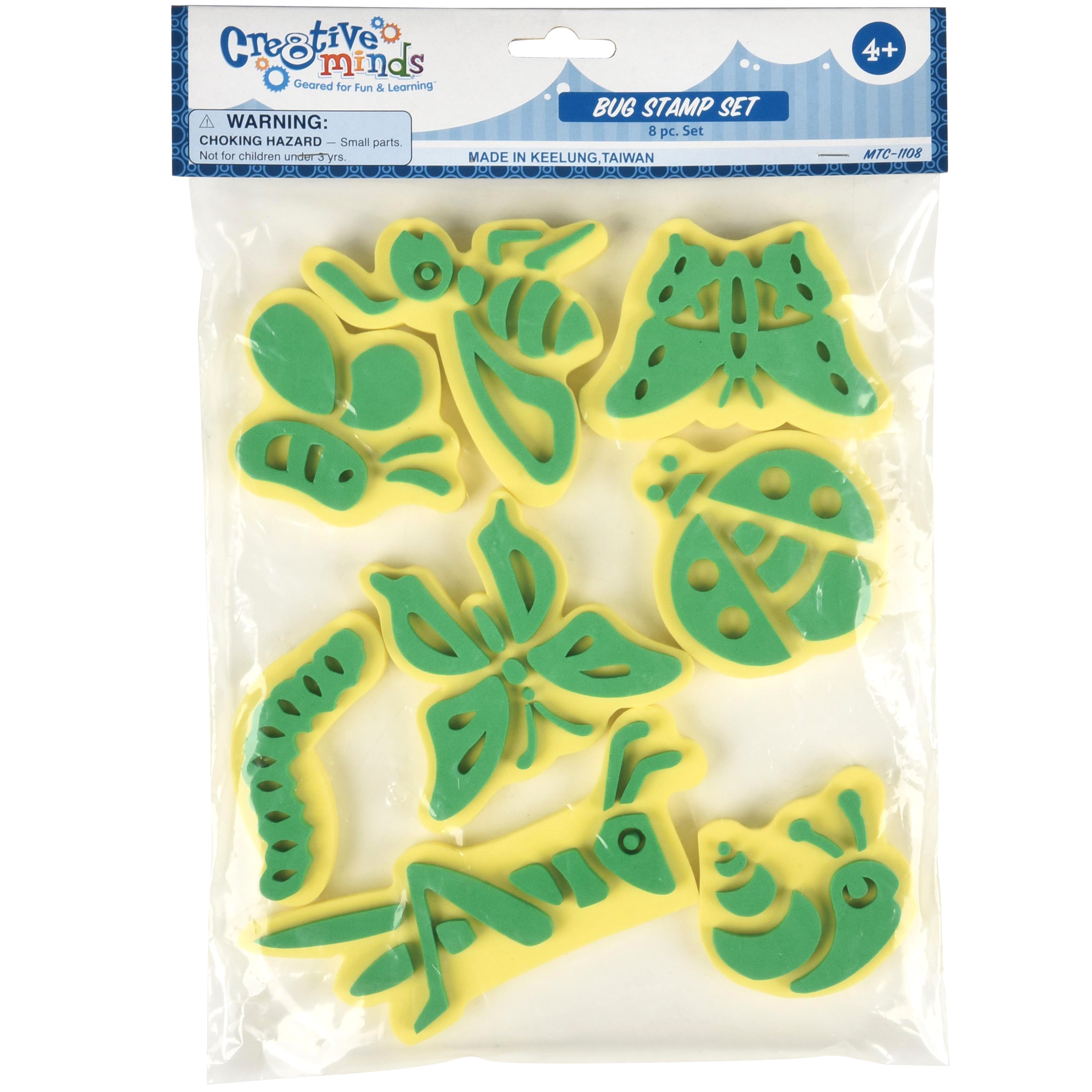 Jumbo Bug Stampers 8-Piece Set | Chunky Insect-Themed Stamps