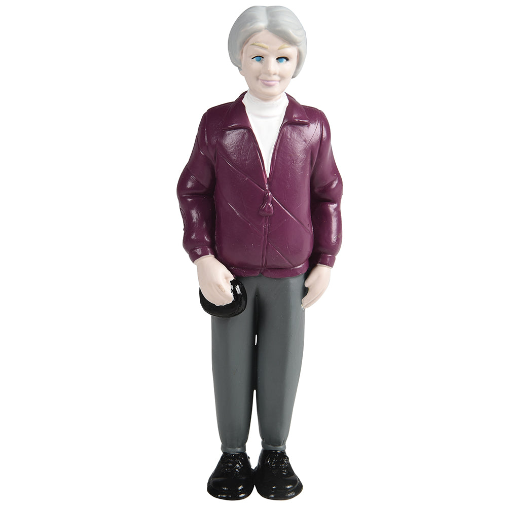 Caucasian Pretend Play Grandma Figure | Front View