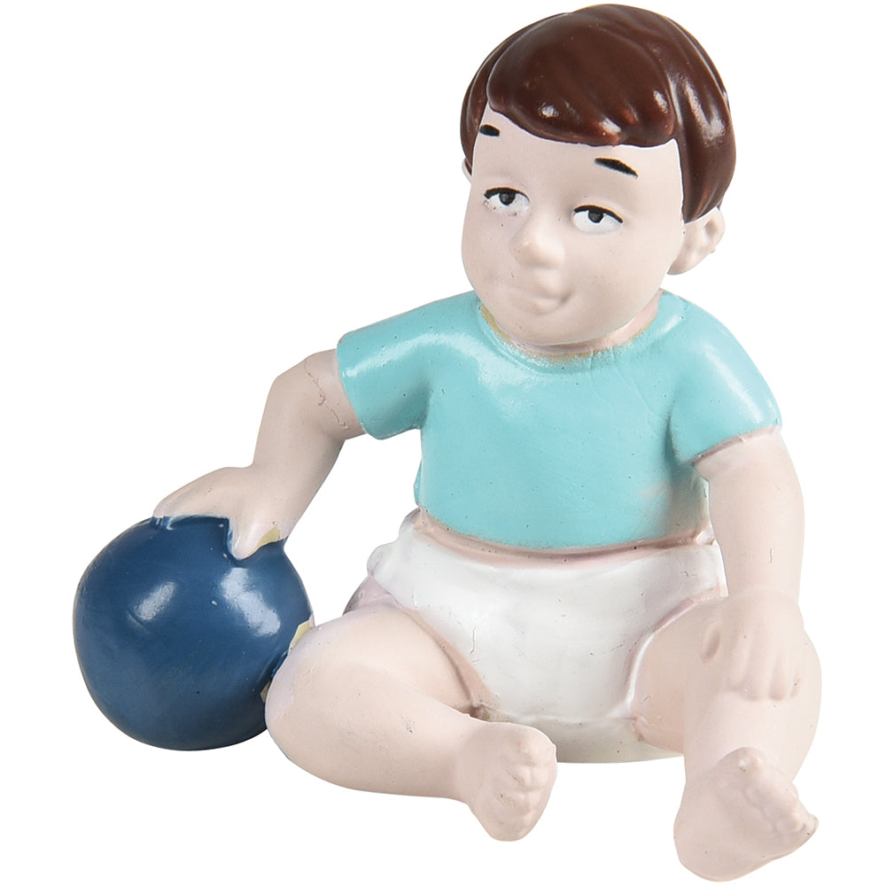 Caucasian Pretend Play Baby Figure | Front View