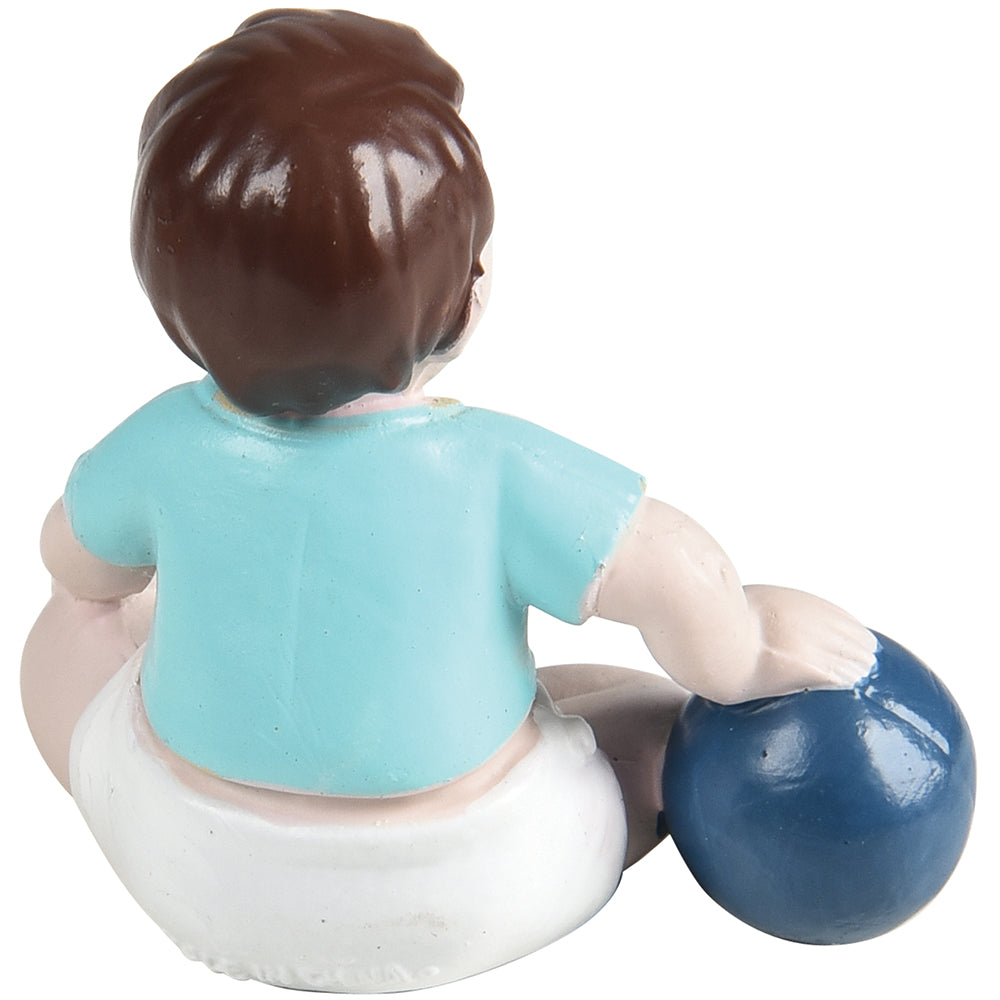 Caucasian Pretend Play Baby Figure | Back View