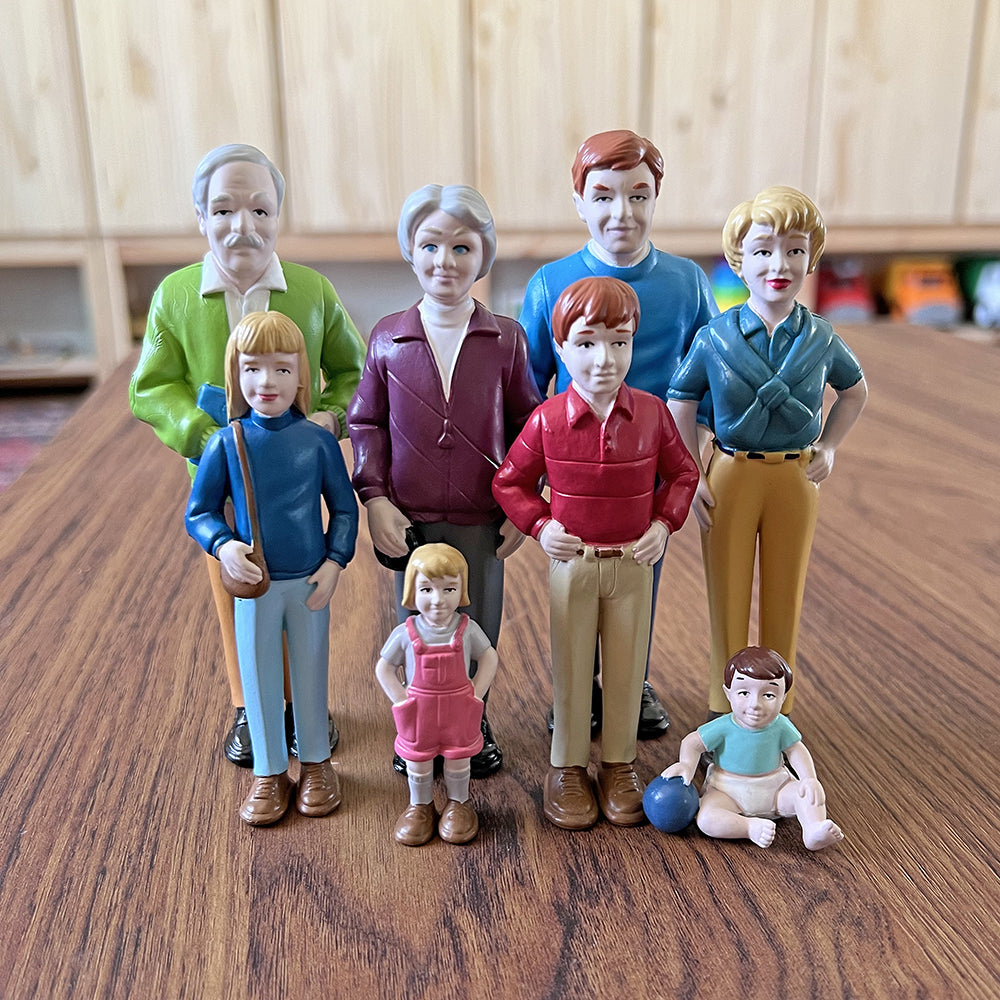 Set of Family Figures Ready for Pretend Play