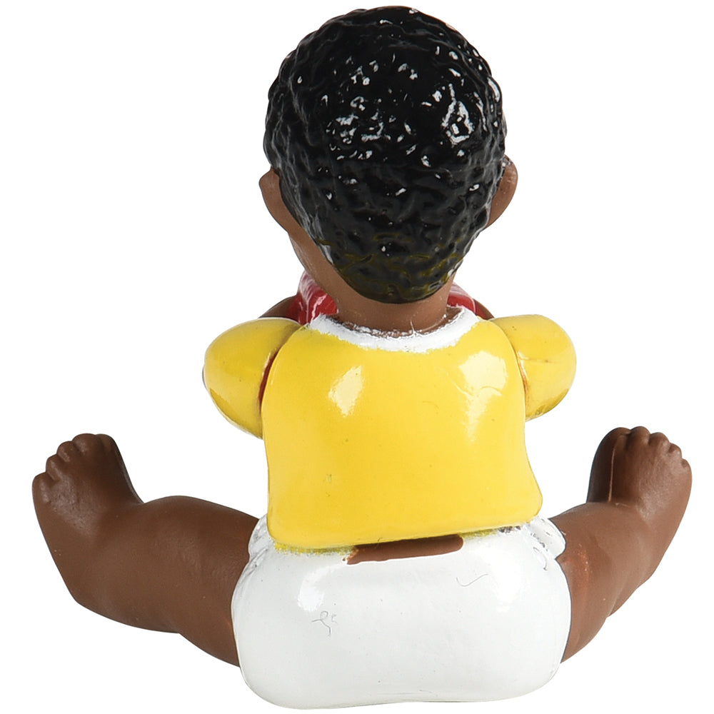 Back View of African American Baby Figure