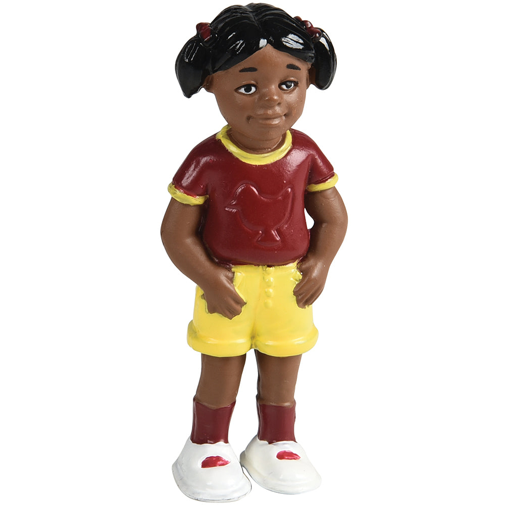 Front View of African American Toddler Figure