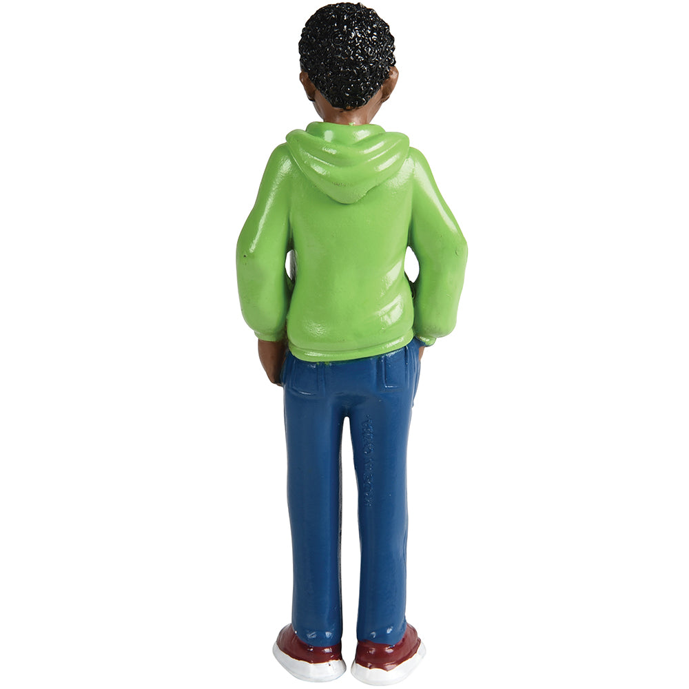 Back View of African American Brother Figure